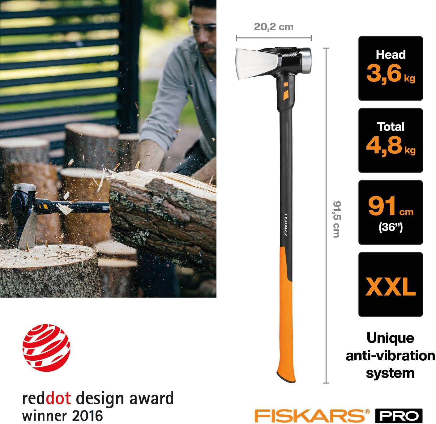 Thumbnail 1 de Fiskars Ascia da spacco IsoCore XXL 92 cm: potenza stabile per tronchi grandi