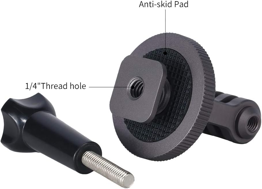 Detalle 1 de NICEYRIG tripod mount adapter (1/4 thread & cold shoe) for action cameras