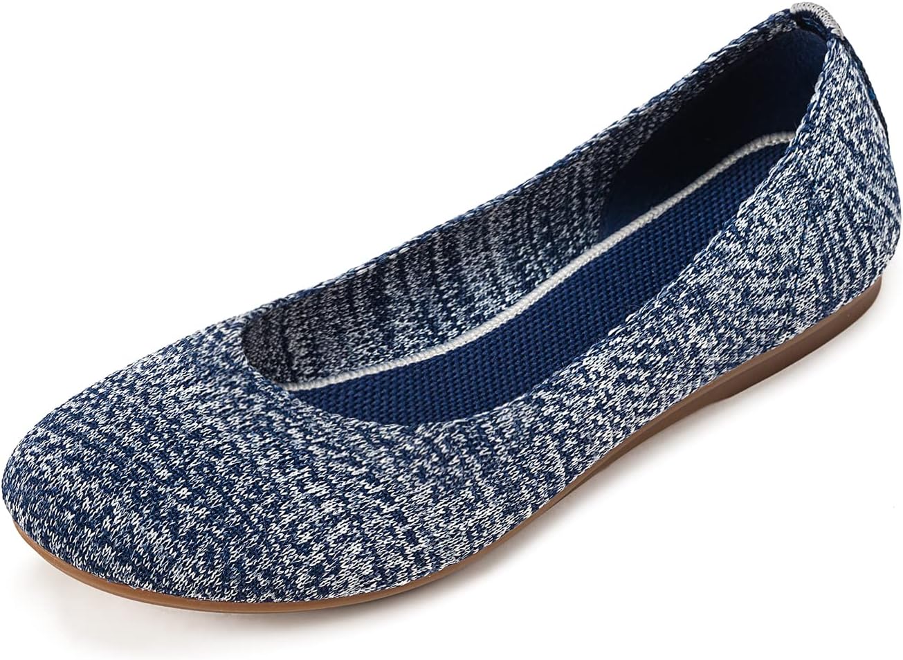 Thumbnail 2 de Frank Mully Damen Ballerinas Slip On Knit – Runde Zehe, bequeme Alltags-Schuhe