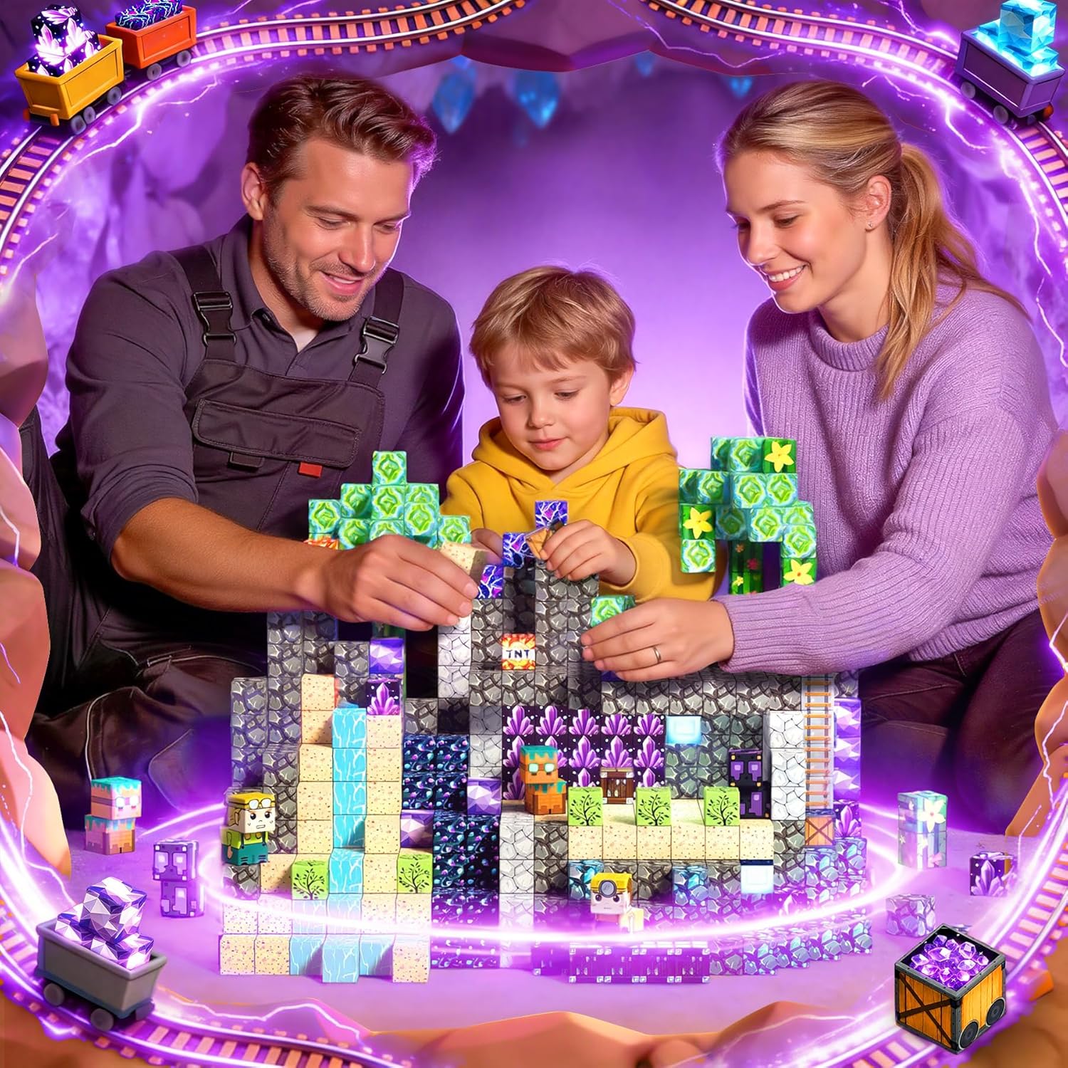 Thumbnail 6 de Magnetische Bausteine – 150 Teile für kreatives Bauen und MINT-Lernen ab 4 Jahren