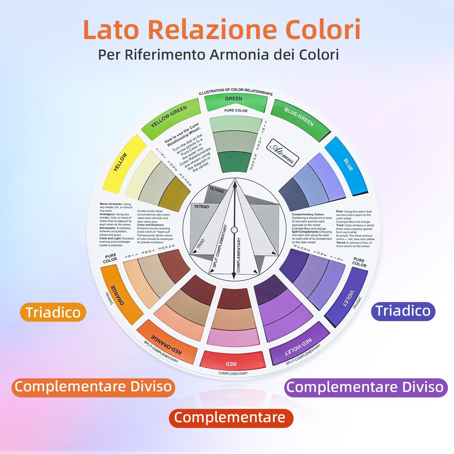 Thumbnail 2 de Tolesum 3 ruote dei colori (3 pz) per miscelazione vernice, aerografo, tatuaggio e trucco