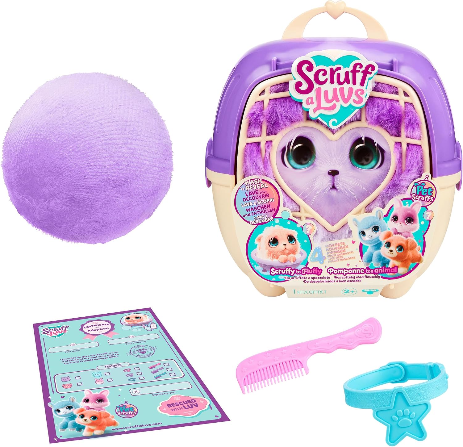 Thumbnail 6 de SCRUFFALUVS 30351 Kitty Pet Scruffs Plush Toy, 19cm, with Carrier