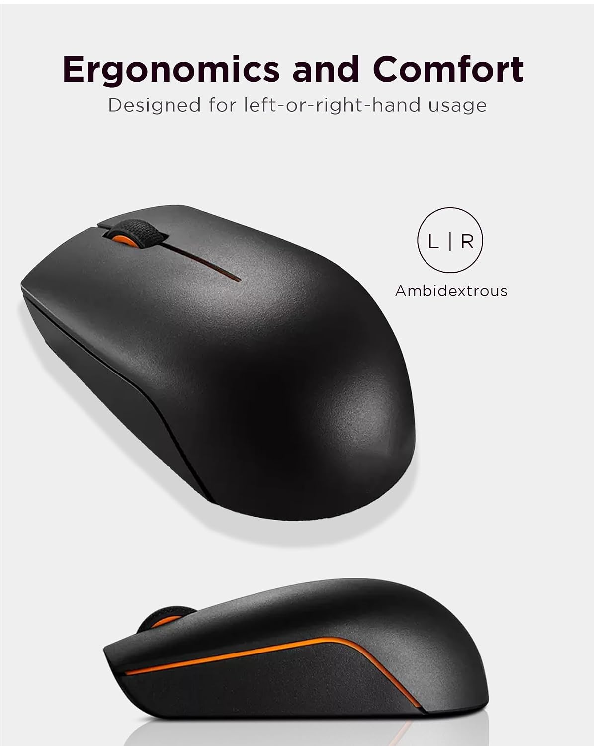 Thumbnail 2 de Lenovo 300 Wireless Compact Mouse Black