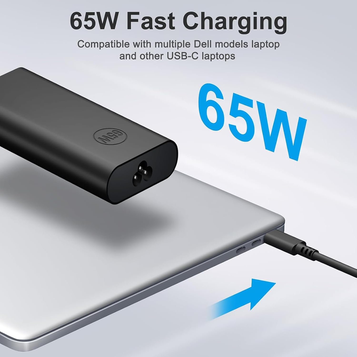 Thumbnail 1 de COOYA 65W USB-C Power Adapter for Dell Laptops: Practical USB-C Charger with Solid Compatibility