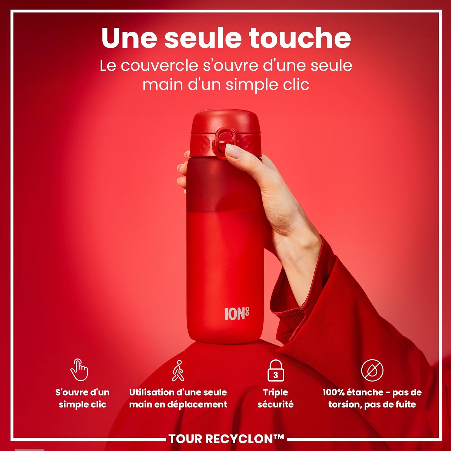 Detalle 2 de ION8 Gourde 750 ml anti-fuite đ„€