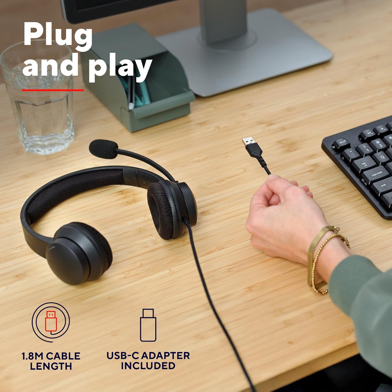 Thumbnail 4 de Trust Roha II On-Ear USB Headset