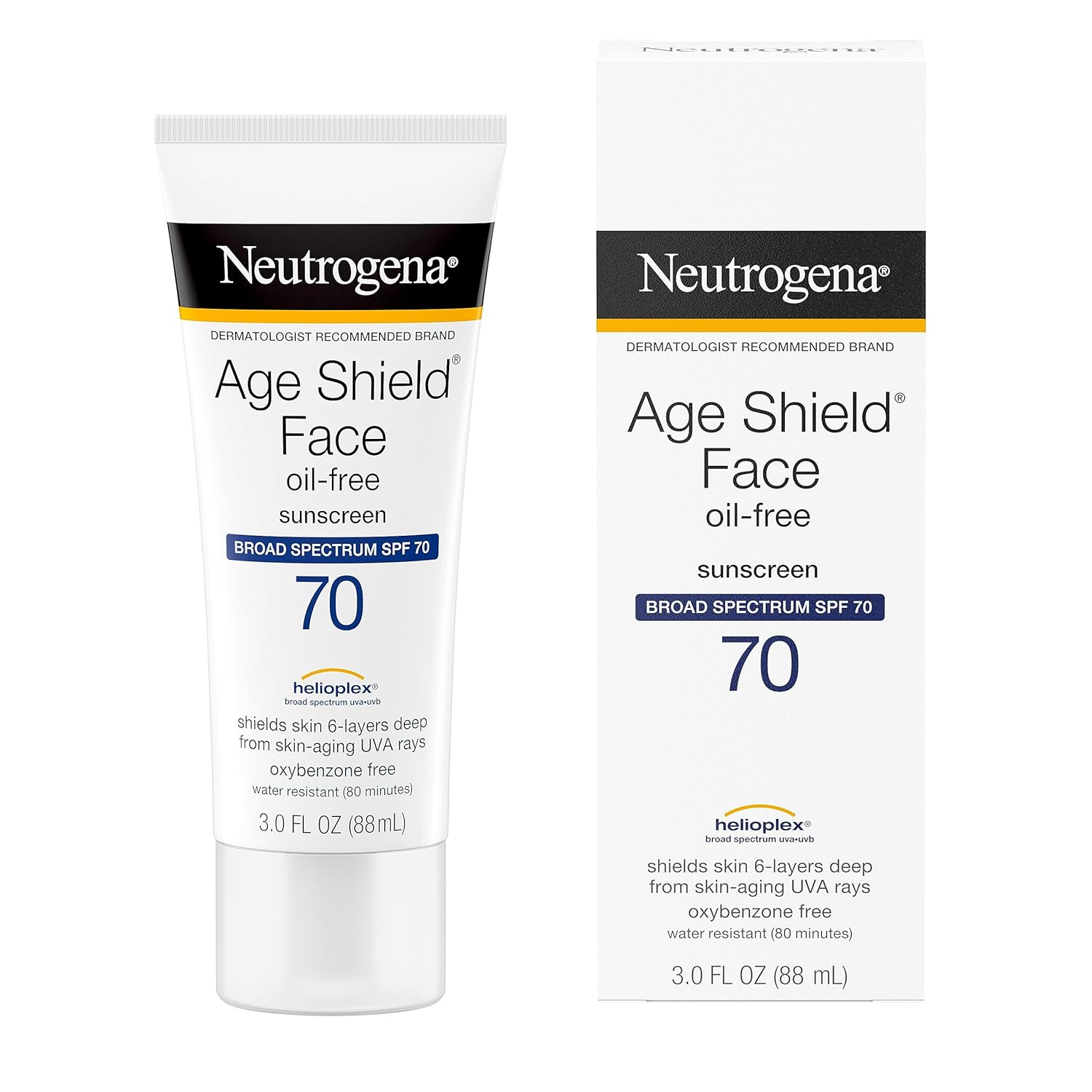 Detalle 2 de Neutrogena Age Shield SPF 70 Face Sunscreen 3 fl. oz