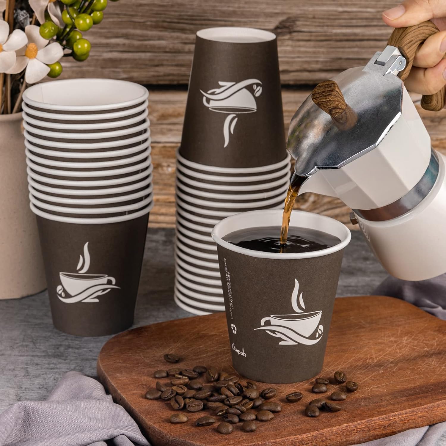 Thumbnail 2 de LITOPAK 10 oz Paper Cups 270 Pack