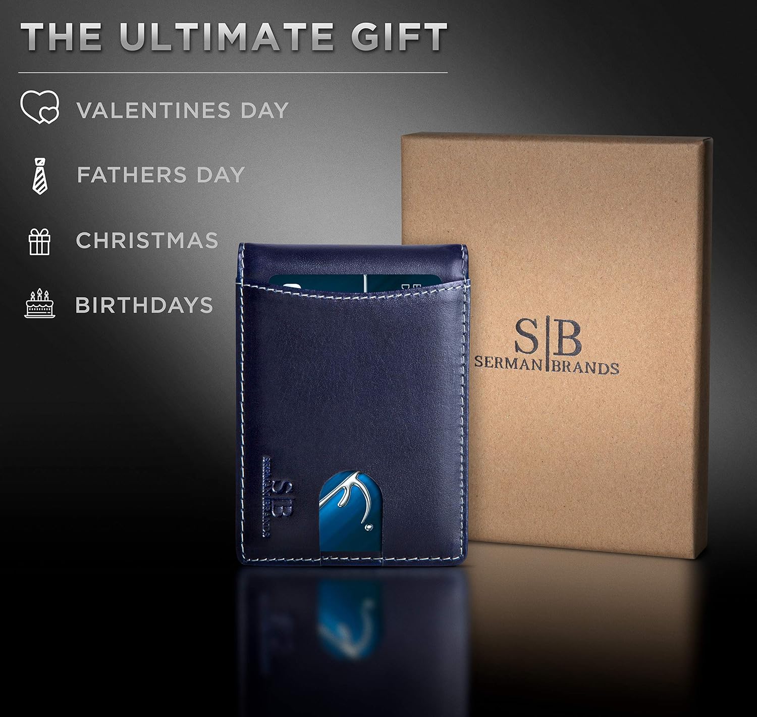 Thumbnail 5 de SERMAN BRANDS RFID Blocking Slim Bifold Wallet