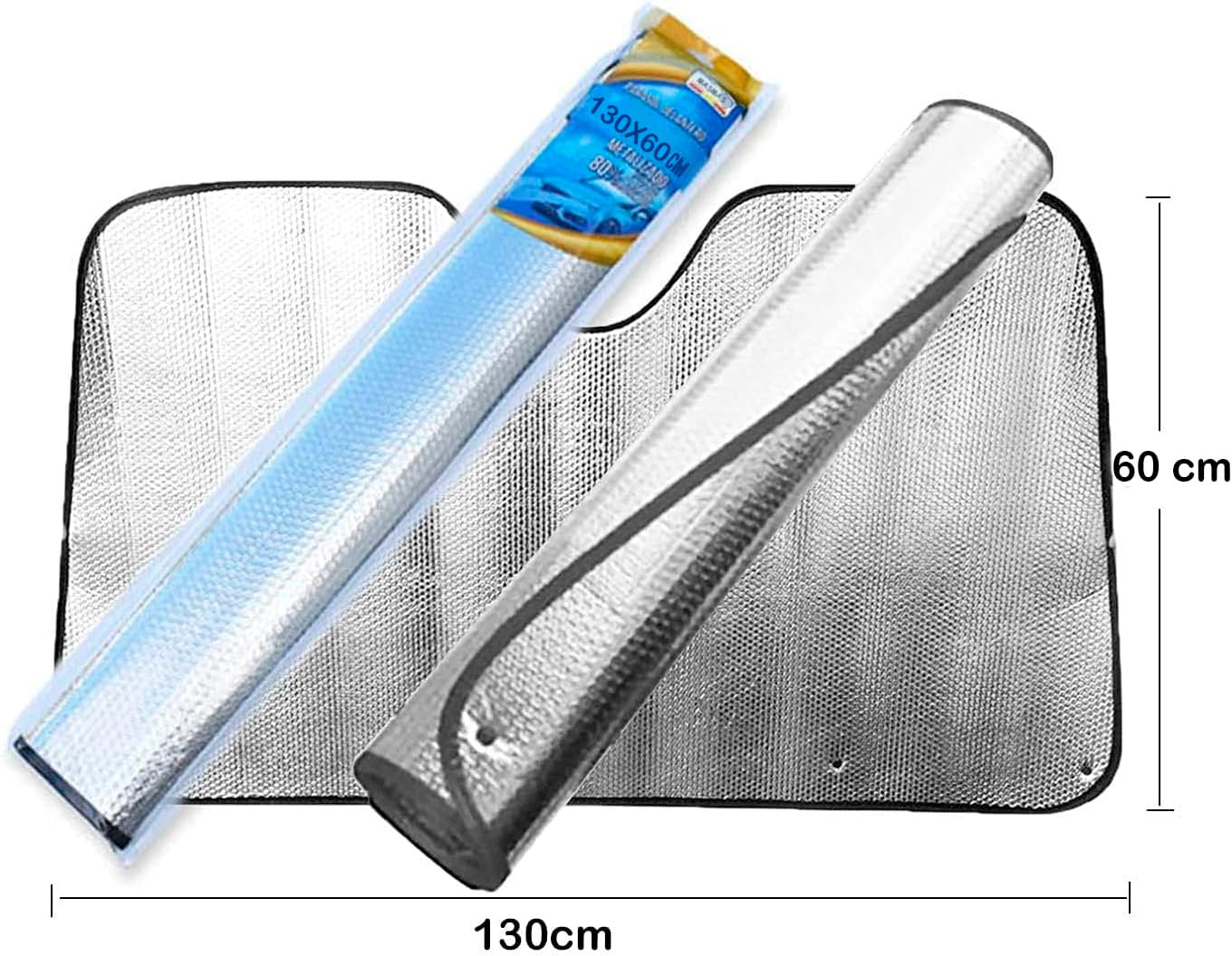 Detalle 2 de Parasol coche delantero 130x60 cm para parabrisas