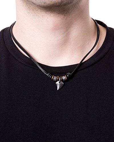 Thumbnail 1 de Fossil JF85832040 Collar de Cuero Negro Vintage para Hombre 🖤
