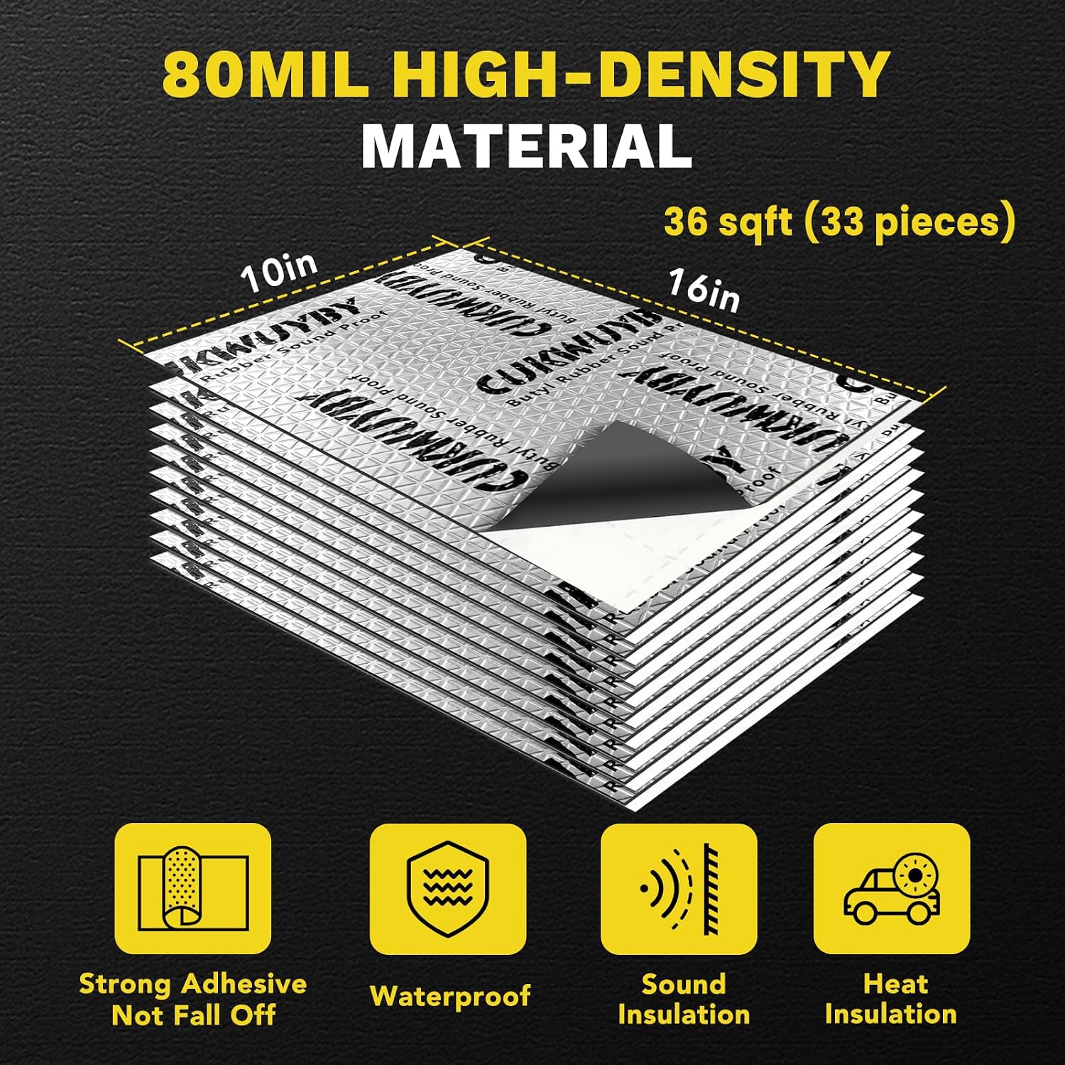 Thumbnail 4 de Car Sound Deadening Mat 36 sqft