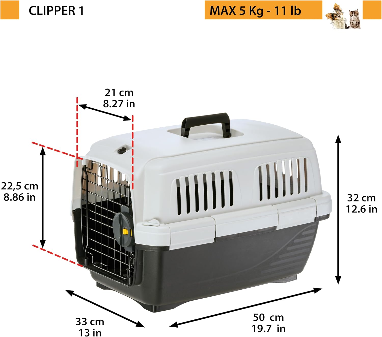Thumbnail 1 de Ferplast Clippe[r] 6 Dog Carrier 93x65x68 cm