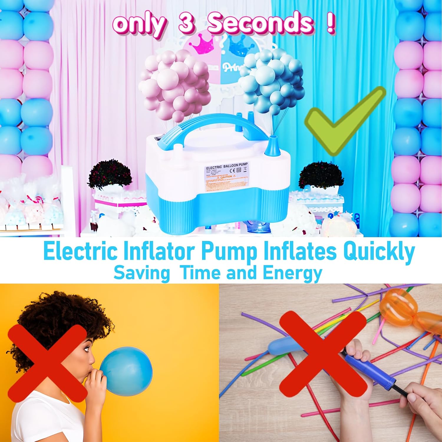 Detalle de zikillya Electric Balloon Pump 600W