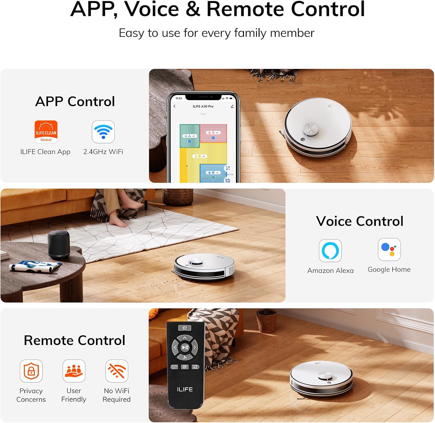 Thumbnail 6 de ILIFE A30 Pro Robot Vacuum and Mop with 5000Pa suction ⚙