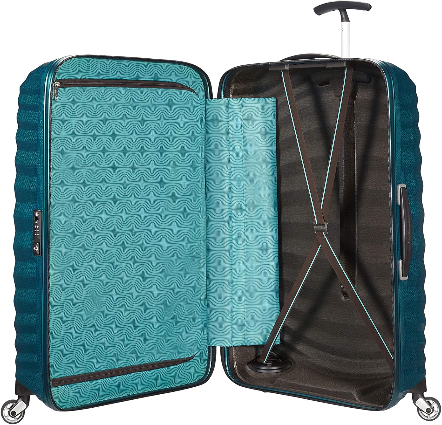 Detalle de Samsonite Lite-Shock Spinner L Maleta, 75 cm, Azul 💙