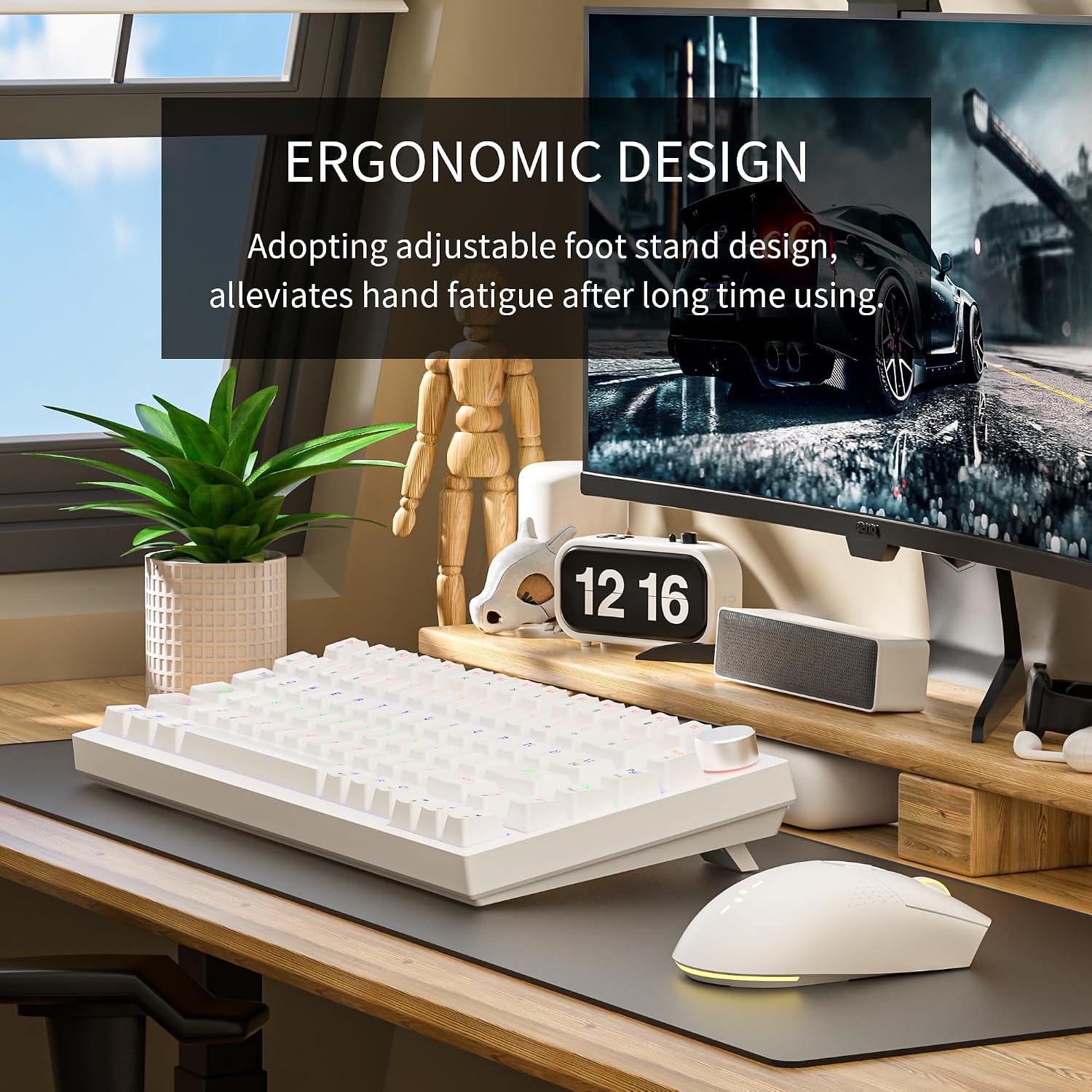 Detalle 2 de Newmen GM326 mechanical keyboard, 75% TKL