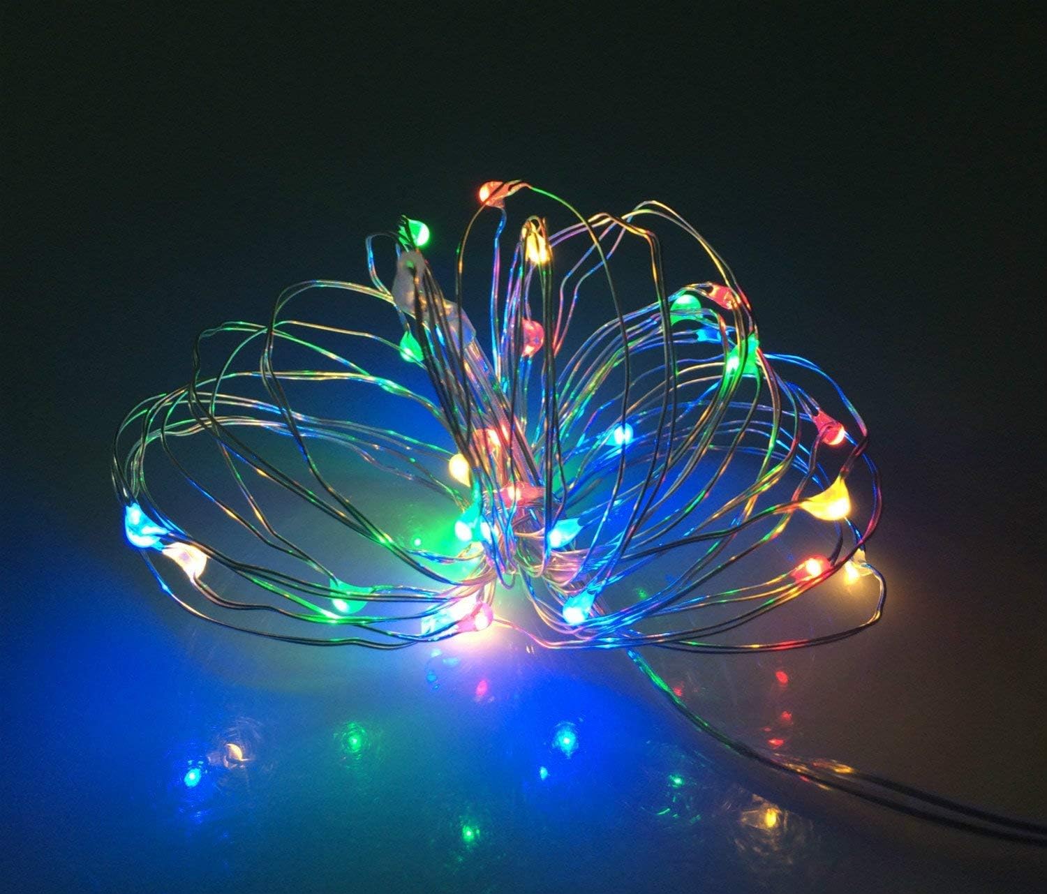 Thumbnail 1 de BOLWEO Battery Powered Fairy String Lights – 3 packs, 10ft Copper Wire, 30 LEDs, Multi-Colour