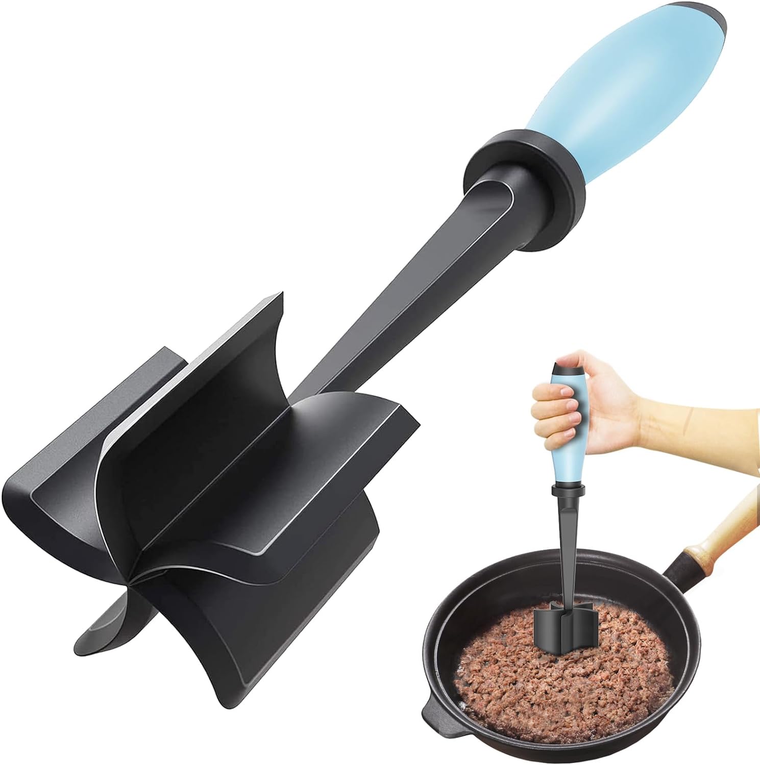 Thumbnail 6 de Upgrade Meat Chopper — Heat-Resistant Nylon Meat Masher for Ground Beef & Burgers