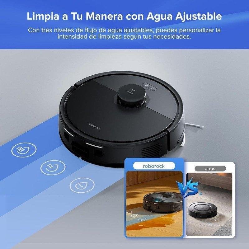 Detalle de Roborock Q7L5+ Robot aspirador con autovaciado y AutoBoost para alfombras