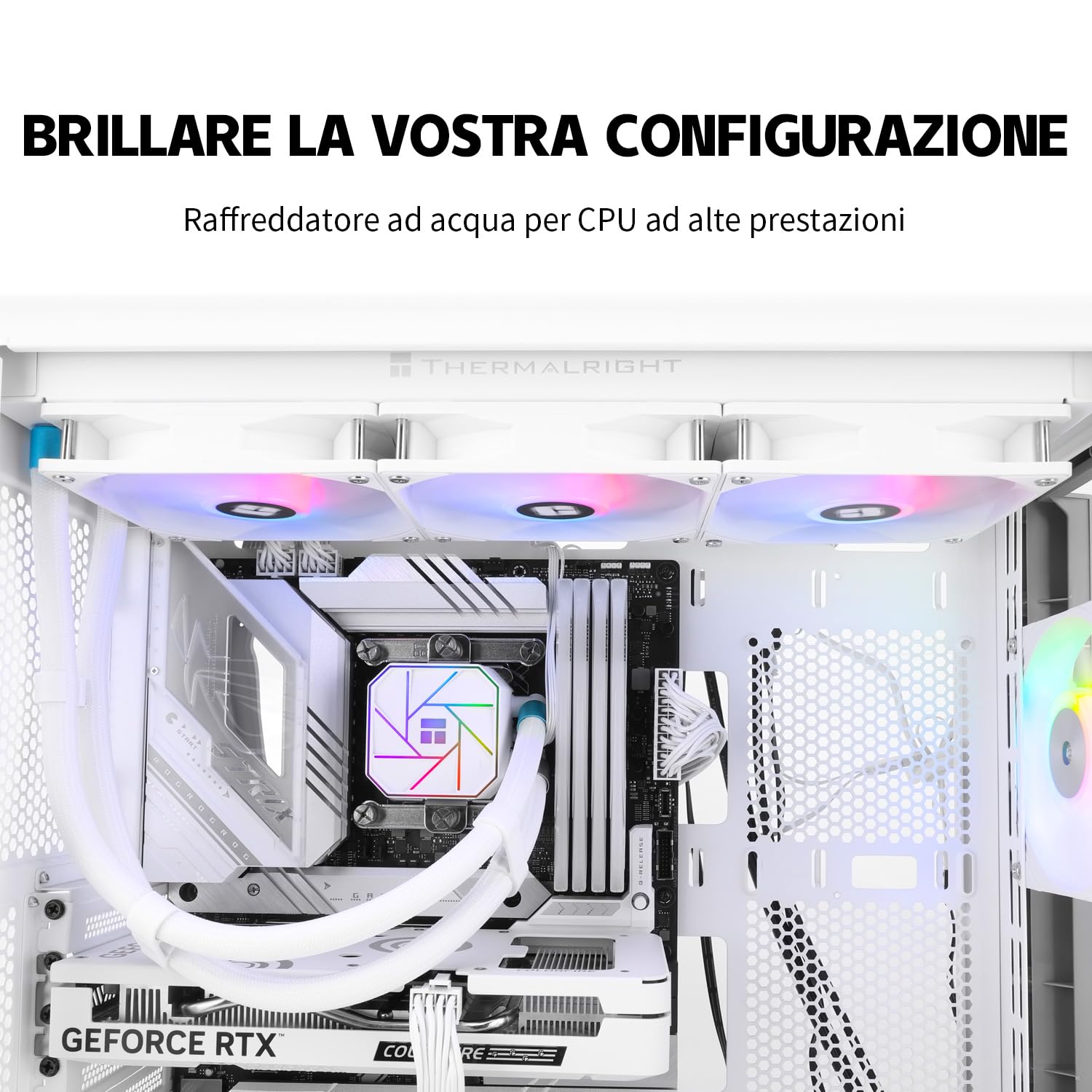 Detalle de TR AQUA ELITE 360 White V3 refroidisseur AIO 360mm