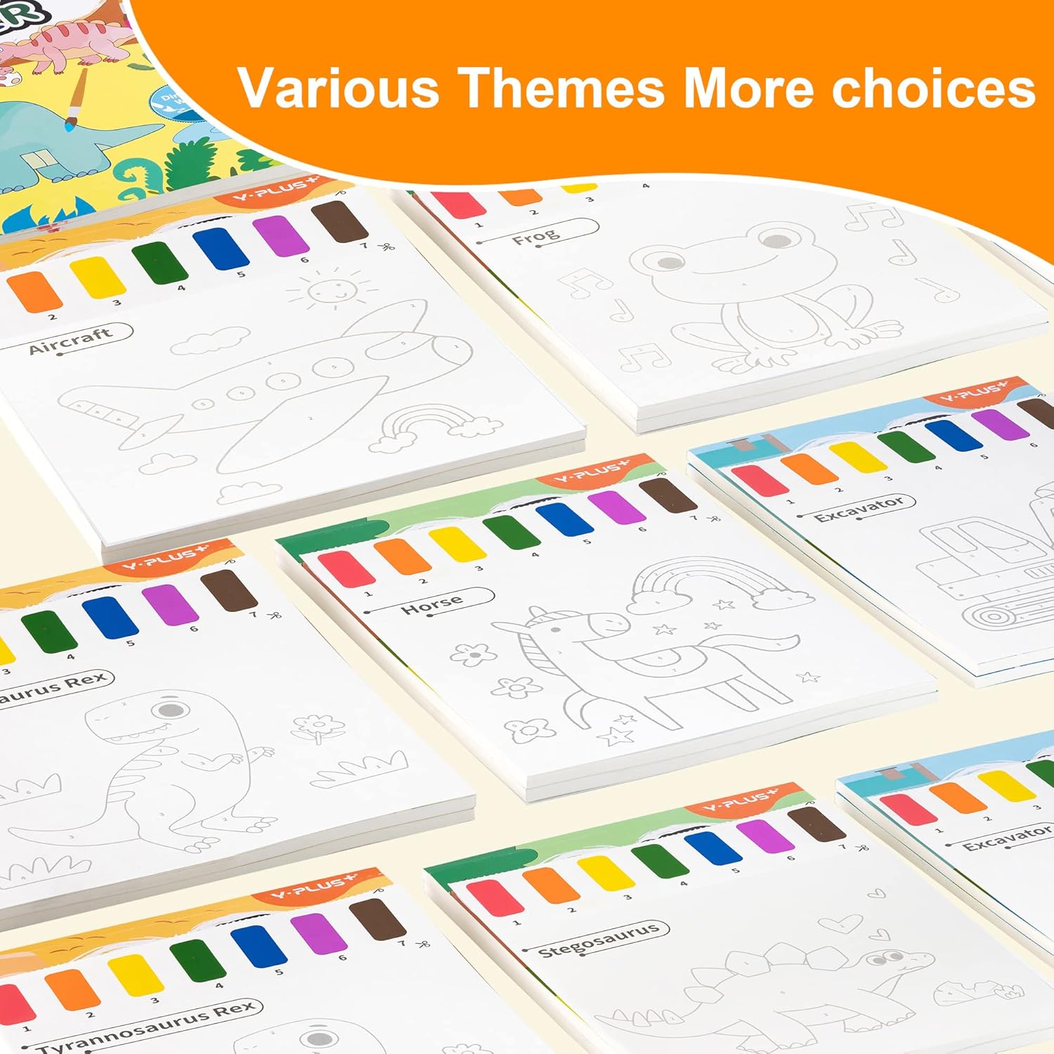 Thumbnail 2 de YPLUS Paint with Water Books for Toddlers: 7 Themed Watercolor Fun for Ages 1–6