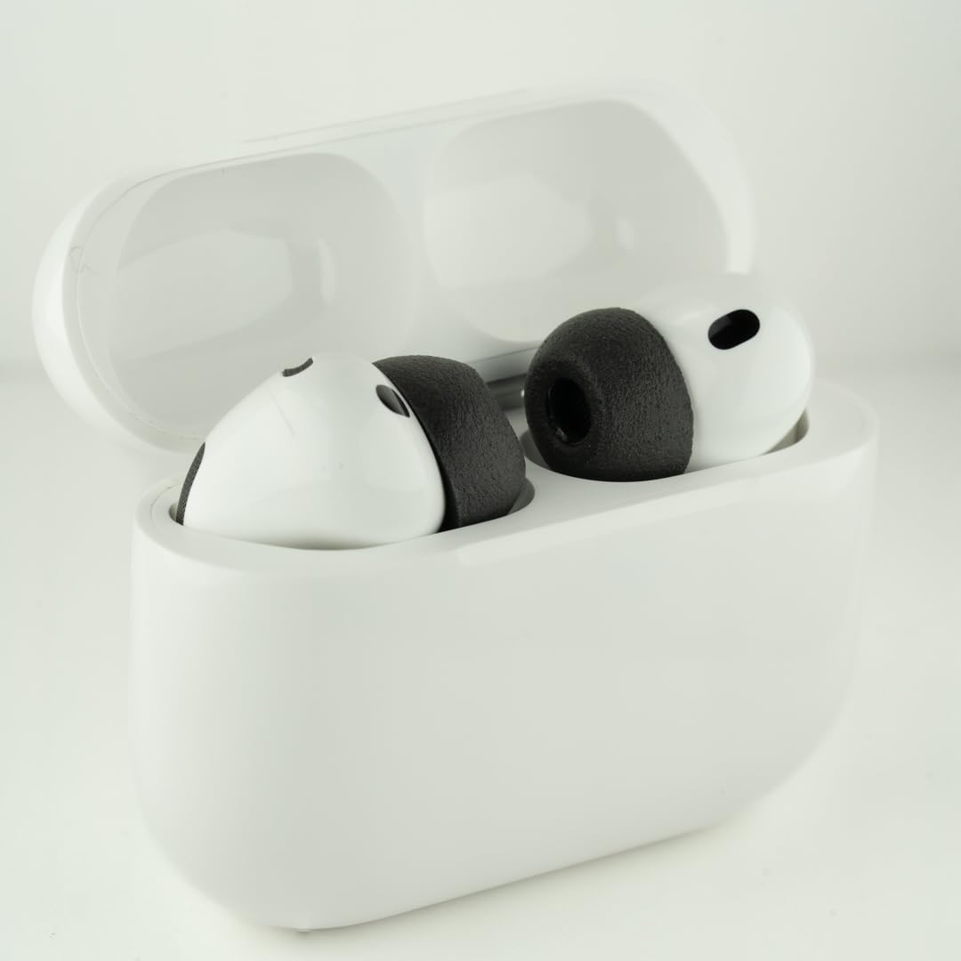 Detalle de Comply TrueGrip – Embouts en mousse à mémoire pour AirPods Pro 3 (Noir, taille L, 3 paires)