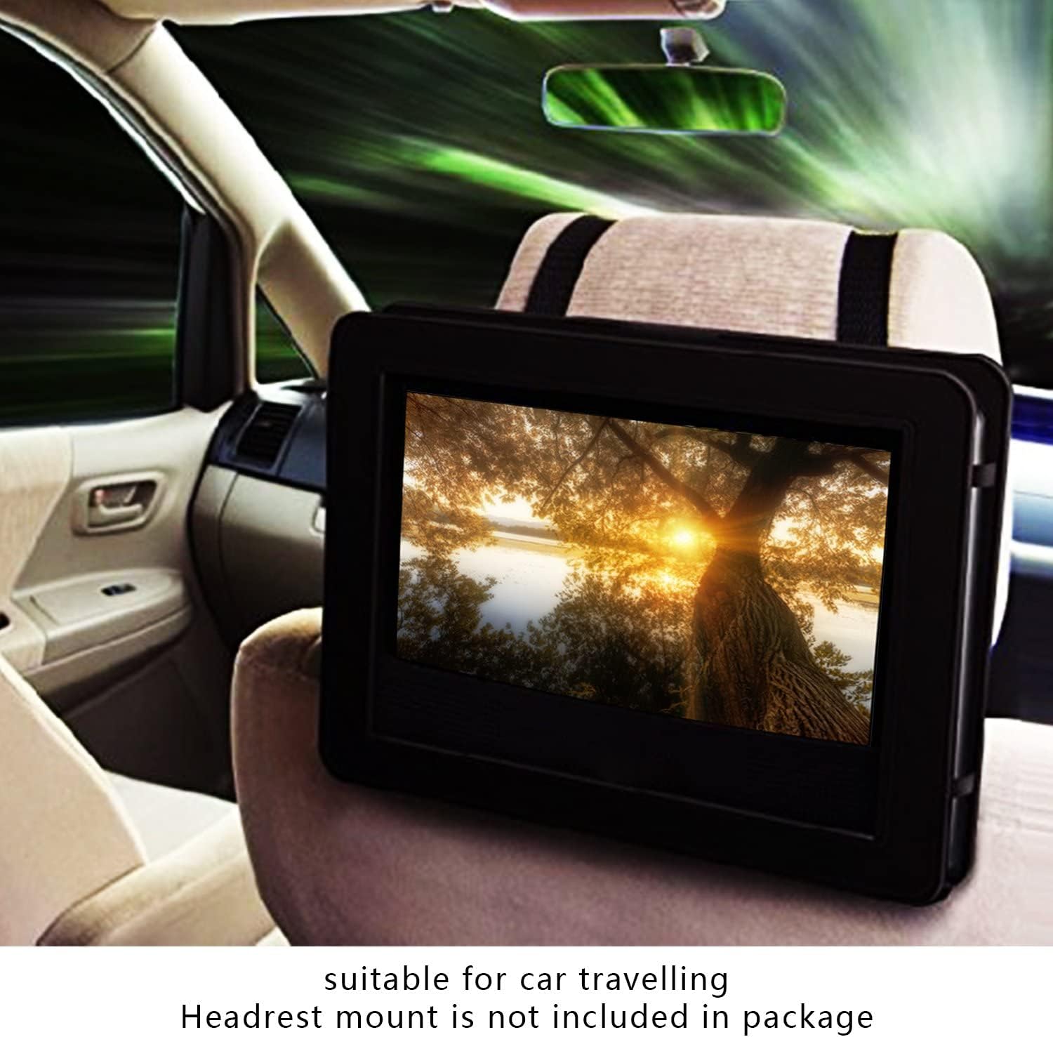 Thumbnail 4 de YOOHOO Lecteur DVD Portable 12,5" avec écran pivotant et batterie intégrée – multi-régions