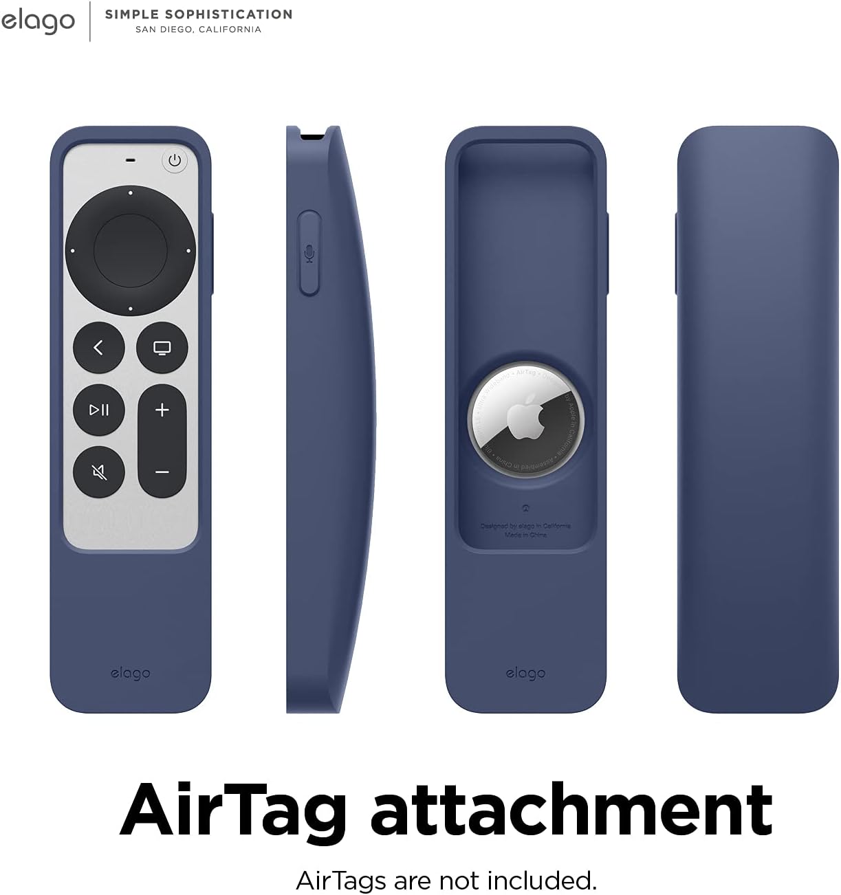 Thumbnail 3 de elago Étui de localisation R5 pour Apple TV 4K Siri Remote (3e/2e génération, 2021-2022) avec emplacement AirTag et lanière