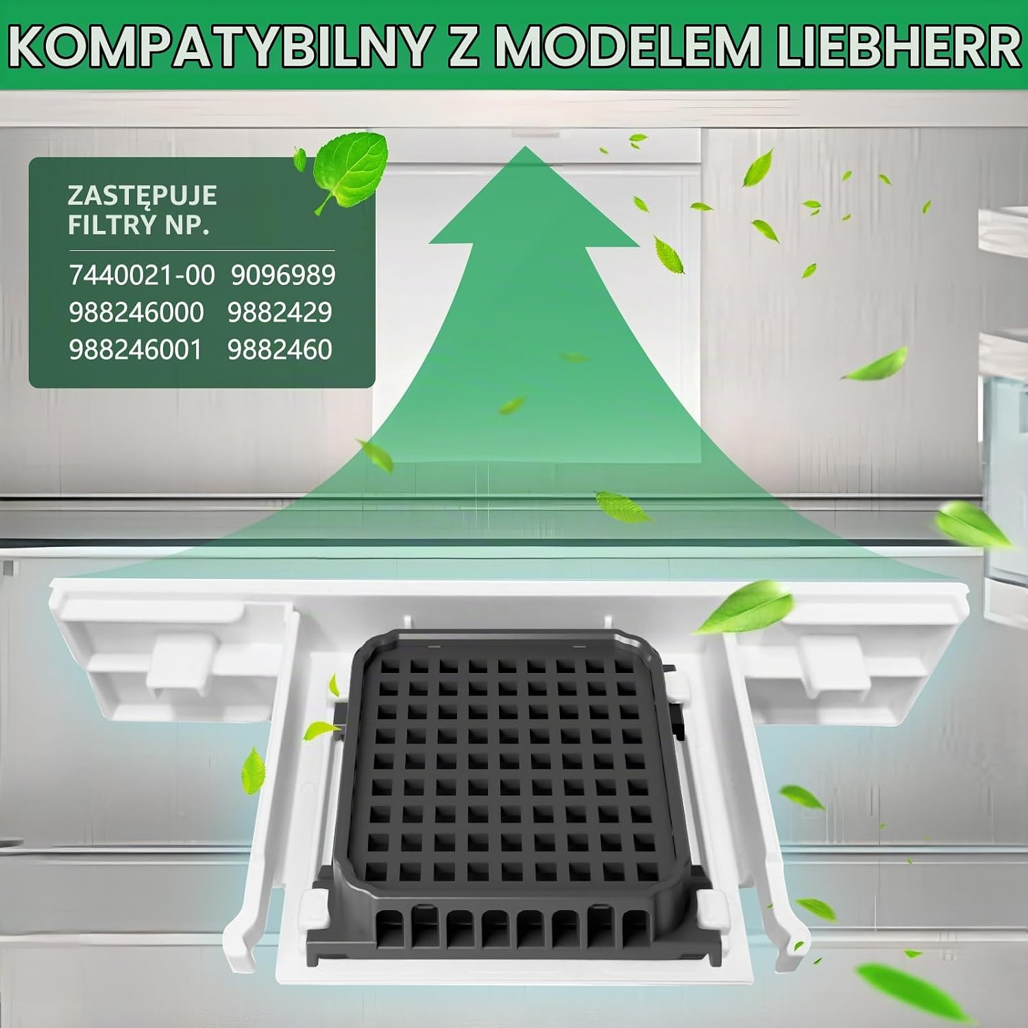 Thumbnail 6 de Vepazony LIE – 3 filtry powietrza do lodówki Liebherr z węglem aktywnym