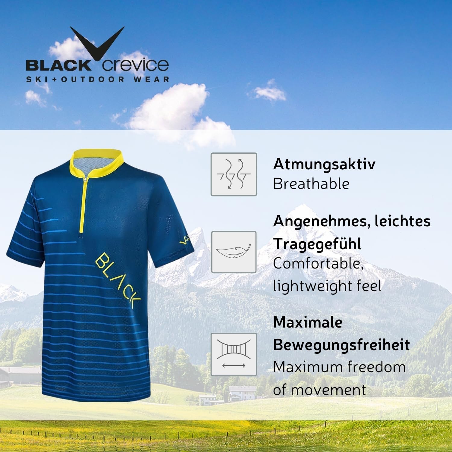 Thumbnail 1 de Black Crevice T-Shirt da MTB da Uomo – Comfort, traspirabilità e stile per il ciclismo