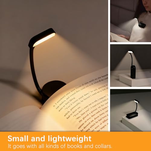 Thumbnail 3 de AdalyRoma Lámpara de Lectura Recargable con Pinza para Libro, 9 LED