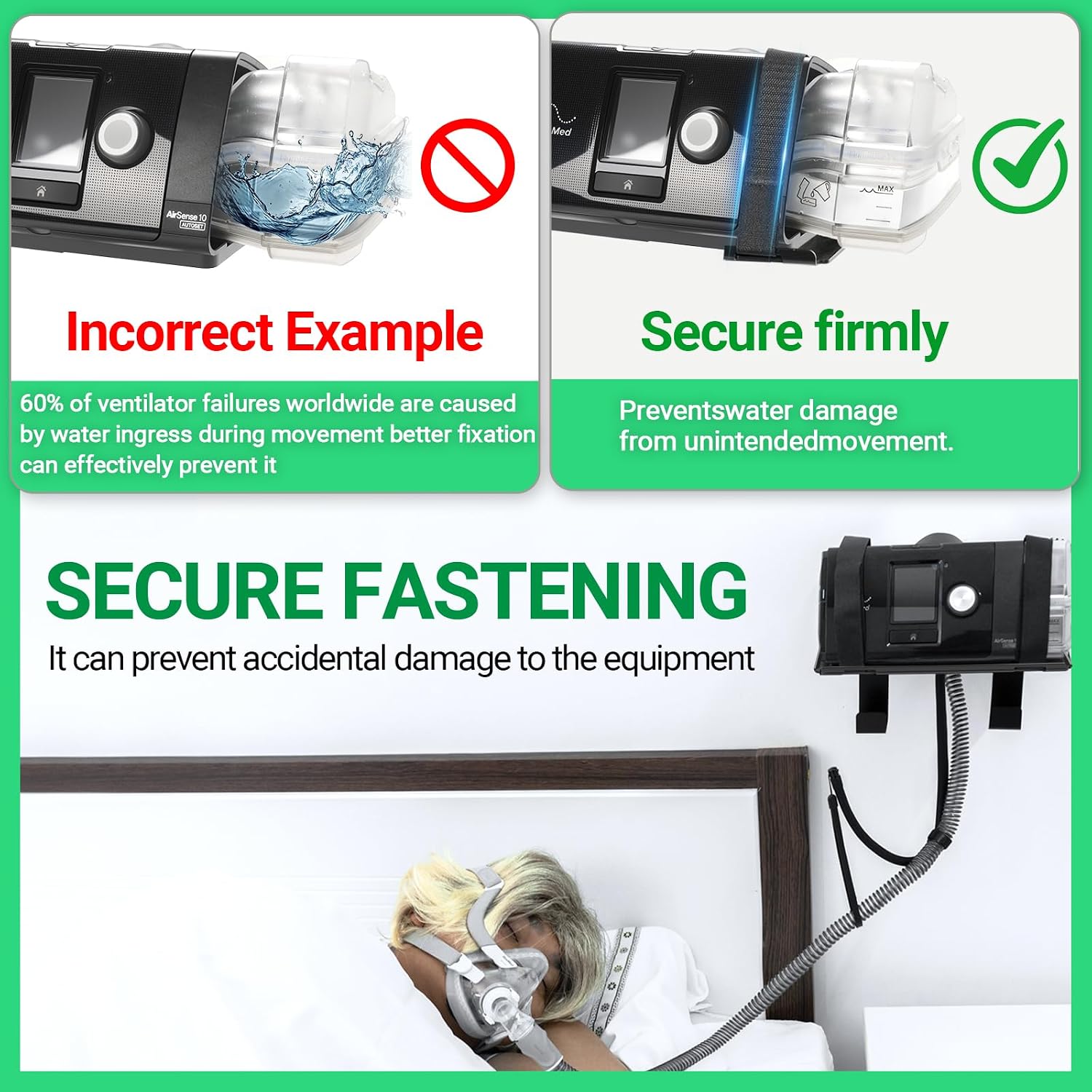 Thumbnail 2 de CPAP Wall Mount Shelf for ResMed AirSense 11
