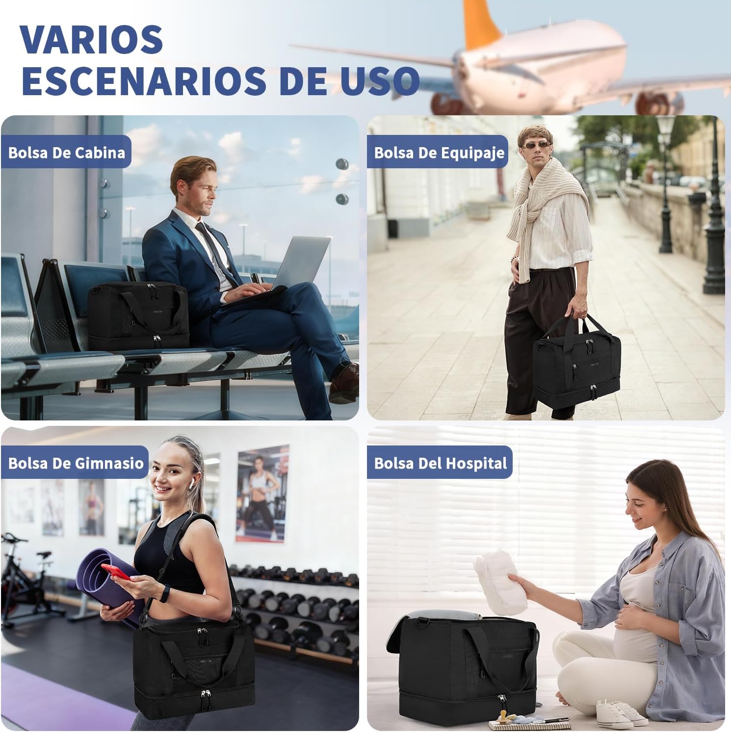 Thumbnail 5 de VSNOON Ryanair 40x30x20 24L Bolso de cabina