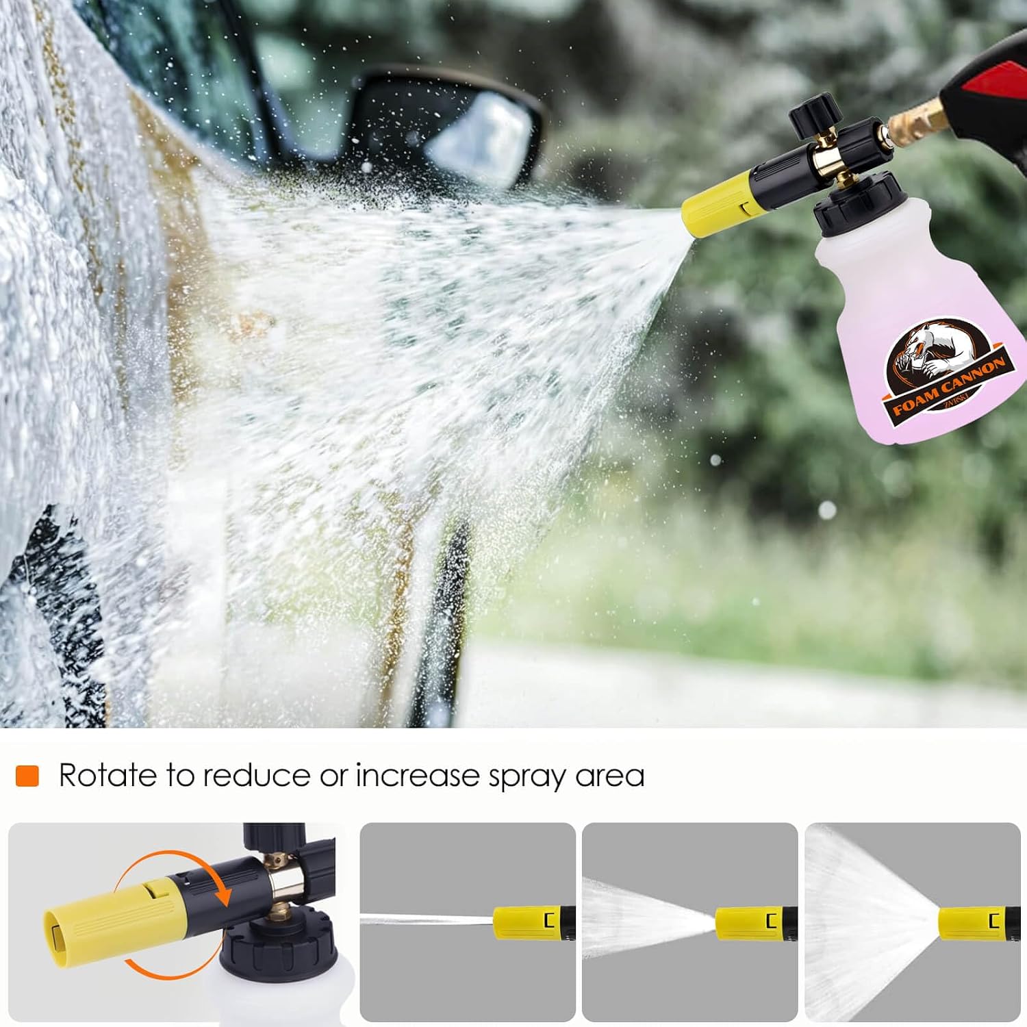 Thumbnail 3 de Zavrski Snow Foam Lance Cannon 1 Litre – Adjustable Foam Gun for Karcher Pressure Washers