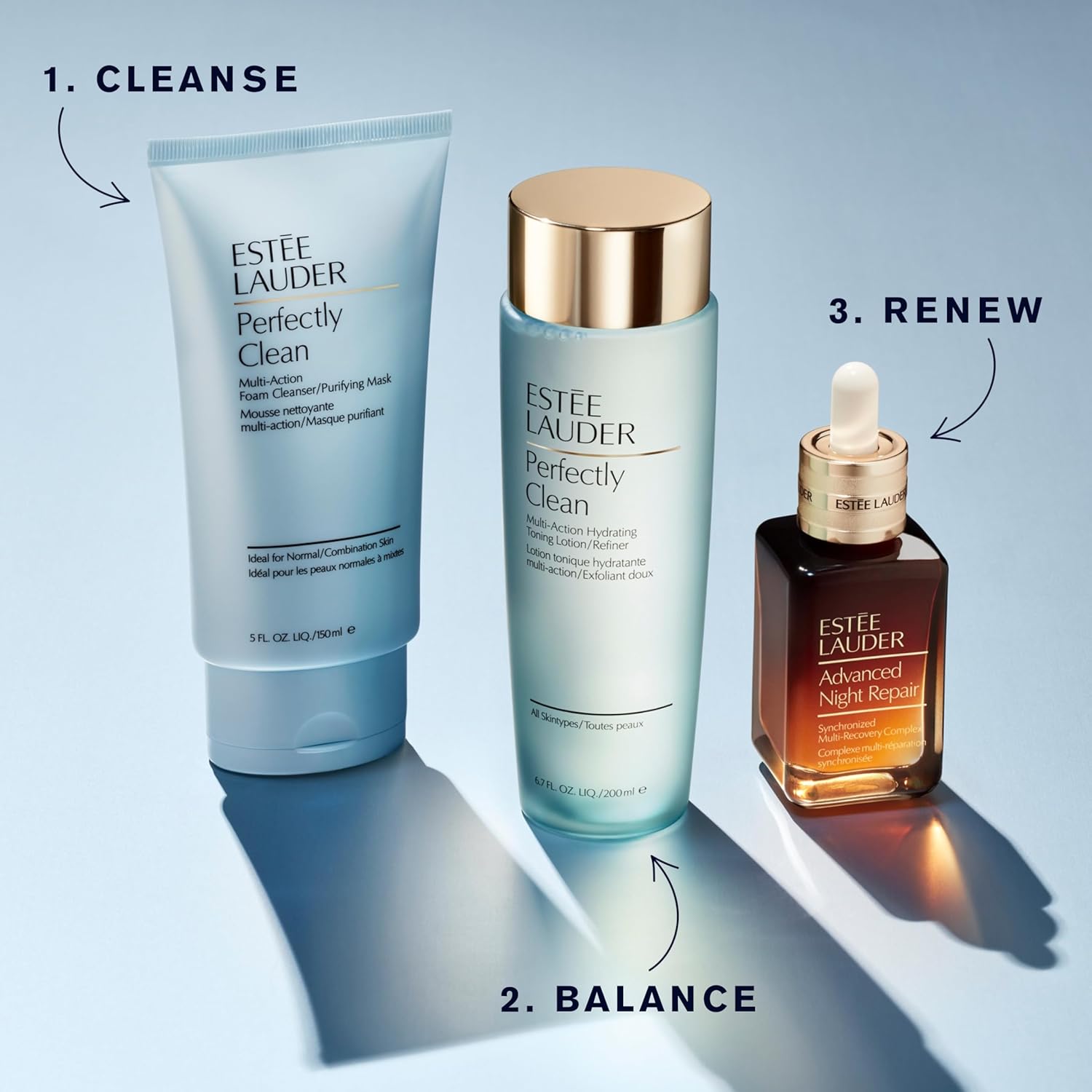 Detalle de Estée Lauder Perfectly Clean Multi-Action Foaming Cleanser and Purifying Mask for Normal/Combination Skin, 150 ml