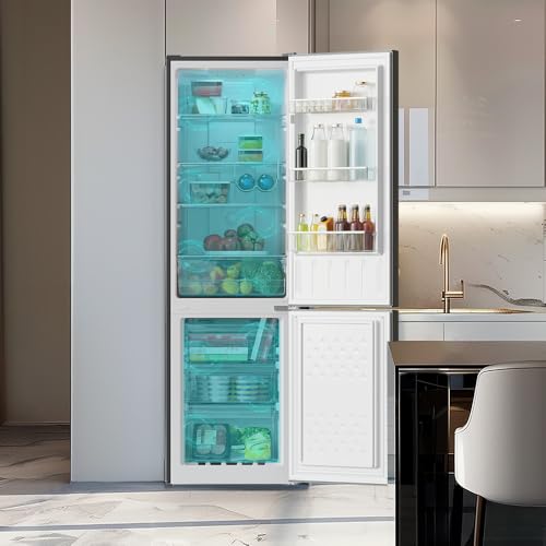Detalle de Cecotec Réfrigérateur combiné Bolero CoolMarket Combi 250 Dark D – 250 L, Total No Frost