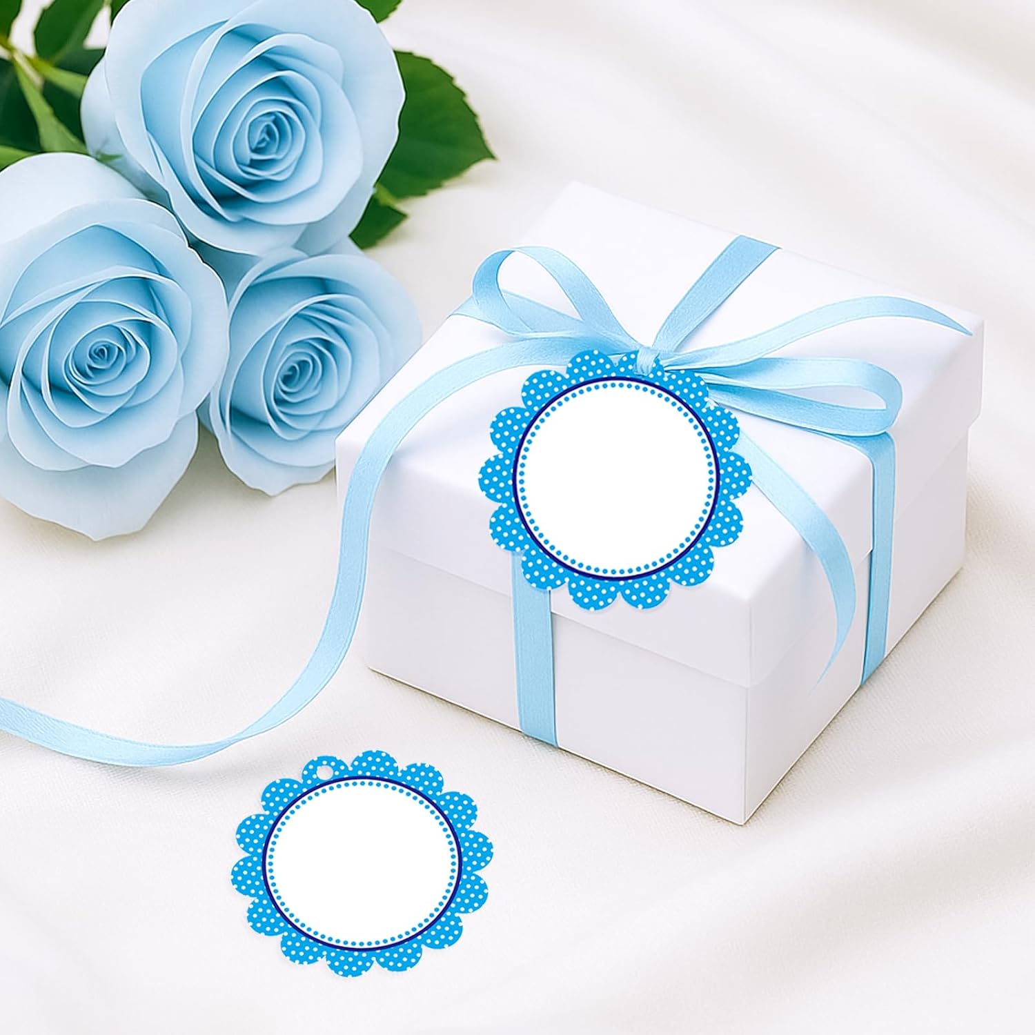 Thumbnail 4 de jijAcraft Blumen Runde Geschenkanhänger 6 cm 🎀