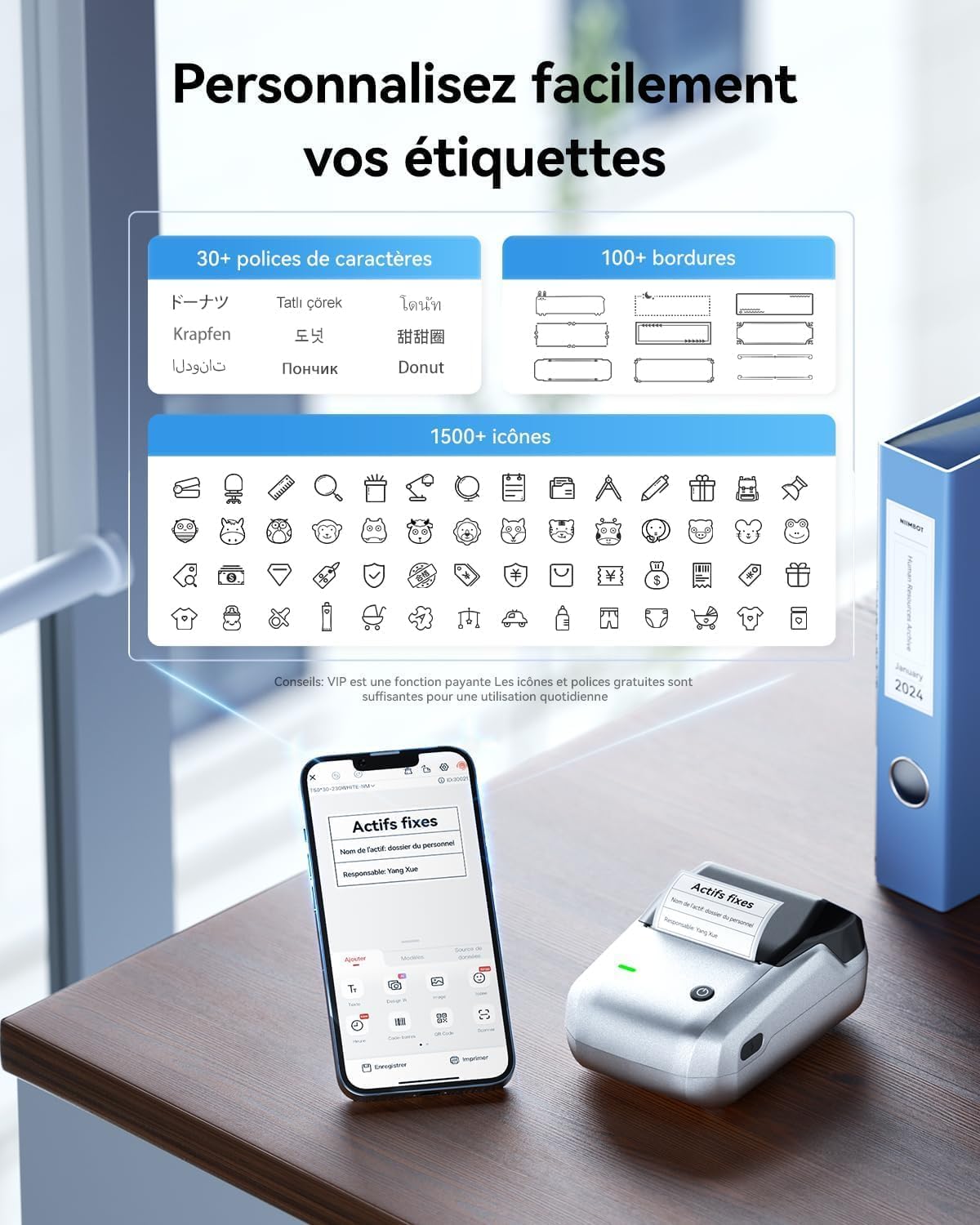 Thumbnail 4 de NIIMBOT B1 étiqueteuse thermique 2 pouces