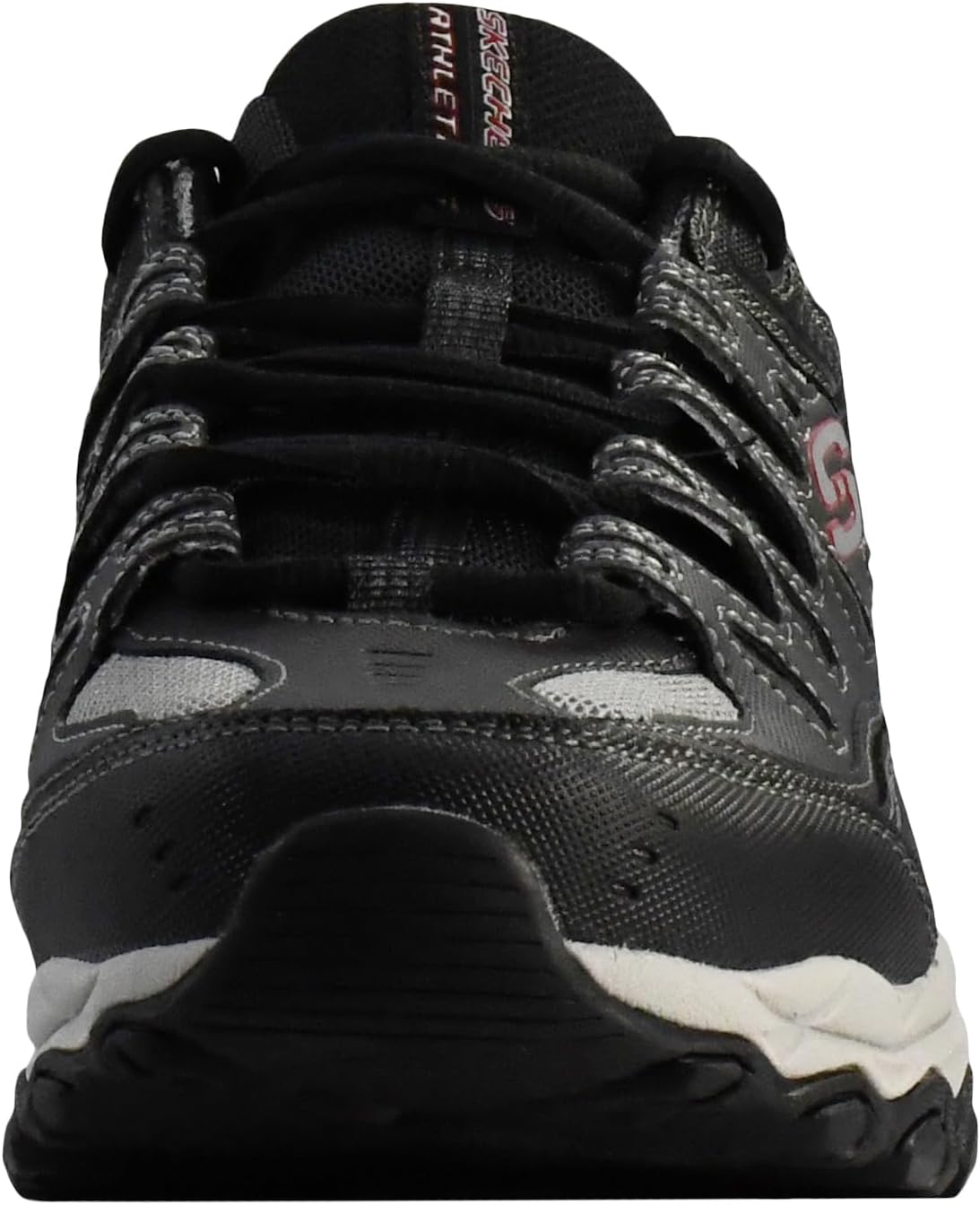 Detalle de Skechers Men's Afterburn M. Fit Fashion Sneakers – Leather Upper, Memory Foam Insole