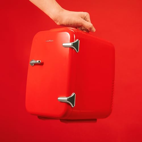 Detalle de Cecotec Mini Frigorifero Bolero MiniCooling 4L Habana Red: raffreddamento e riscaldamento per auto e roulotte