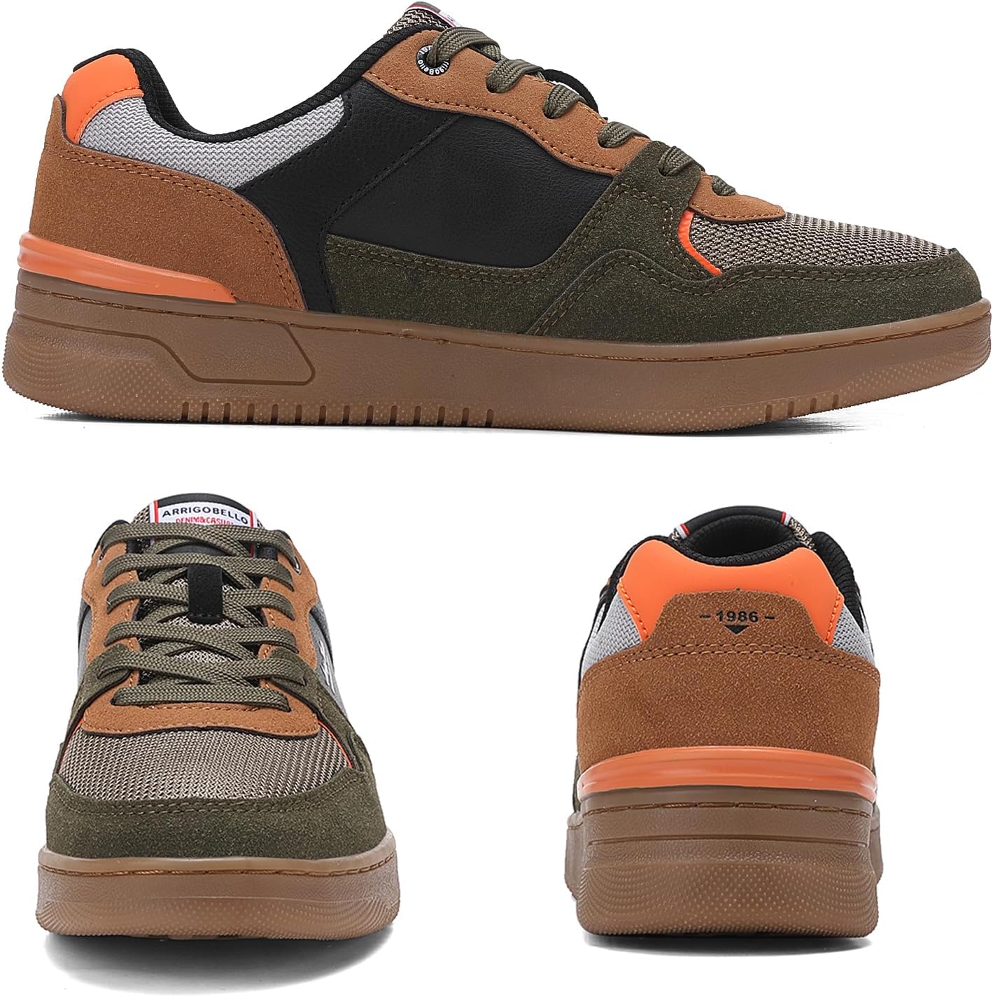 Detalle de ARRIGO BELLO Freizeitschuhe Herren Sneaker – leichte Joggingschuhe, atmungsaktiv und rutschfest (EU 40–46)