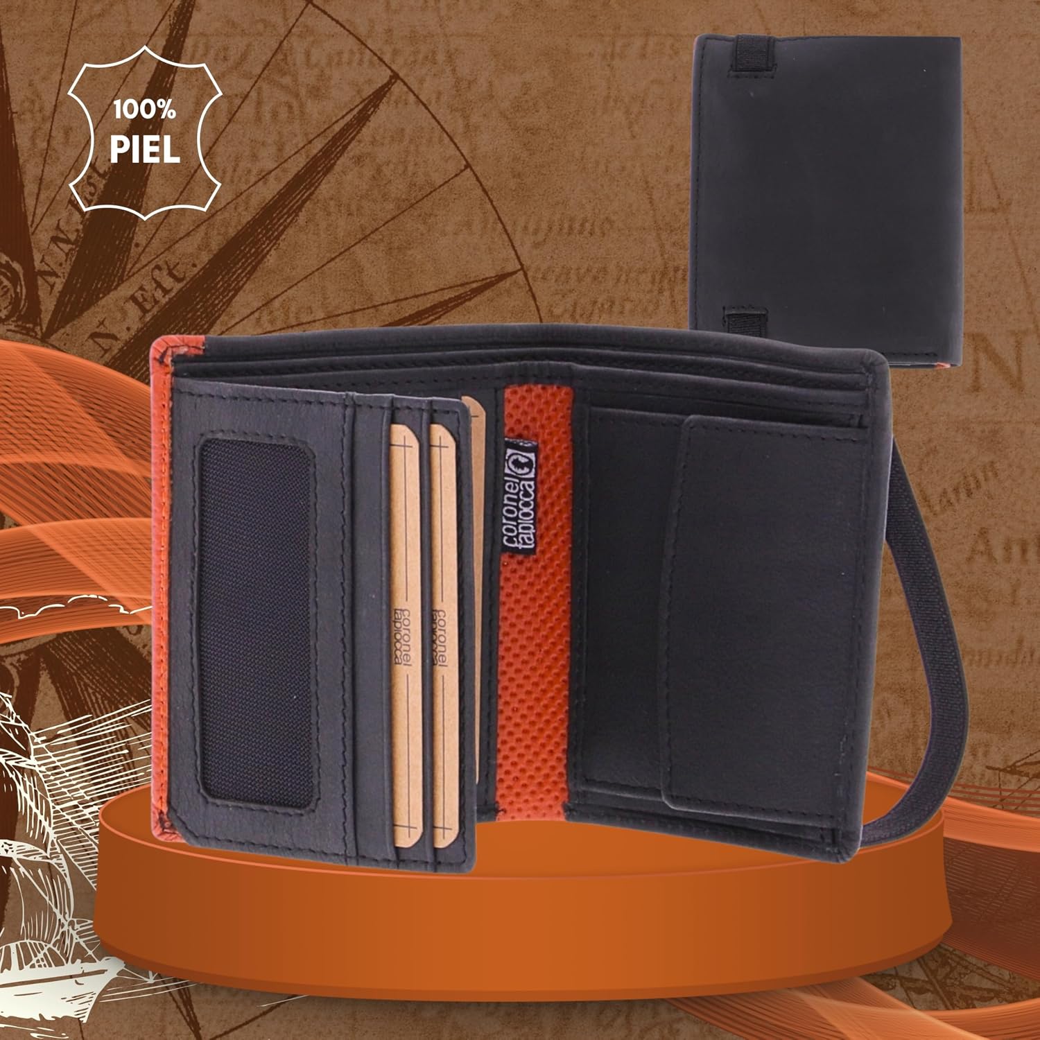 Thumbnail 2 de Coronel Tapiocca Cartera Aladino Negra para hombre