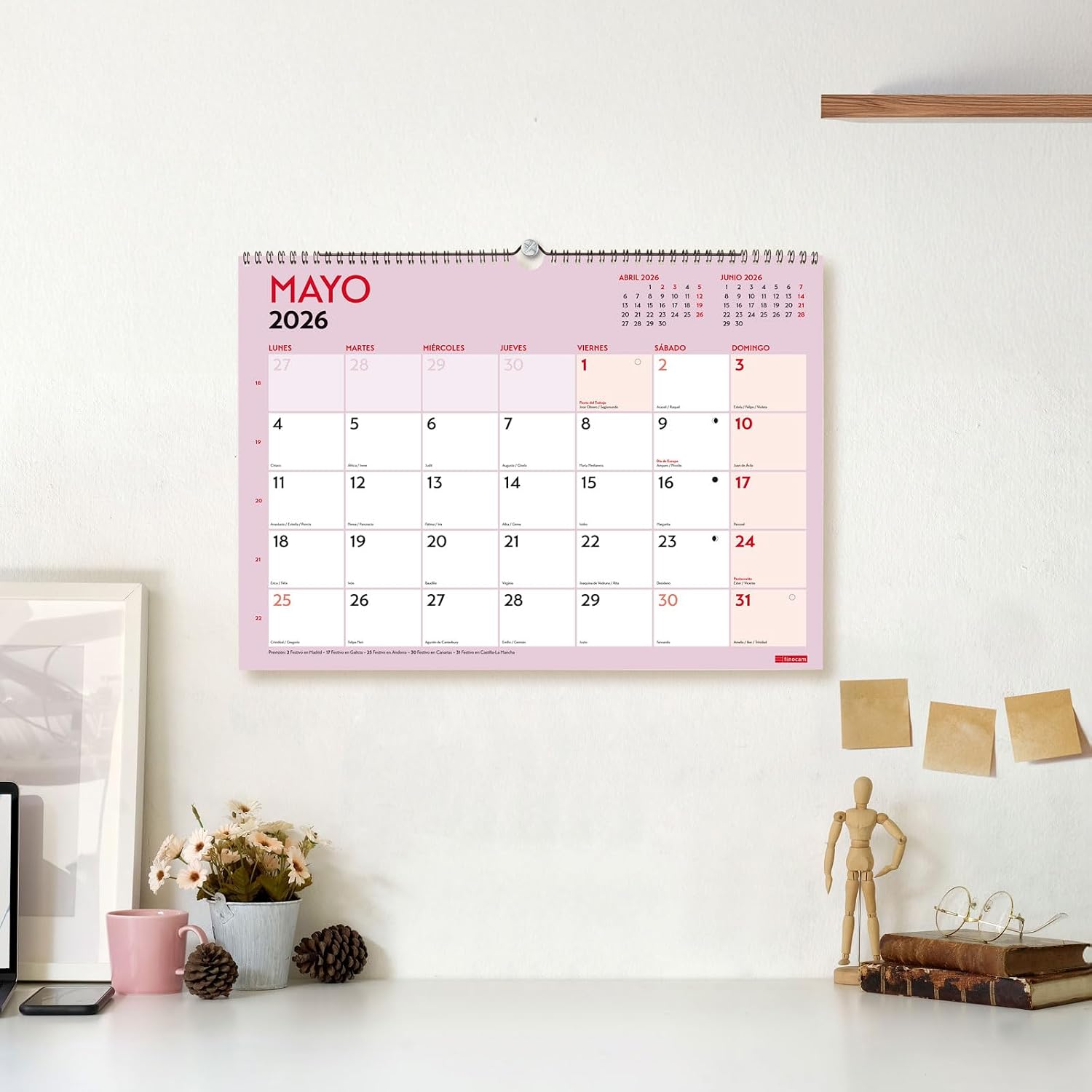 Thumbnail 1 de Finocam Calendario 2026 Mes Vista