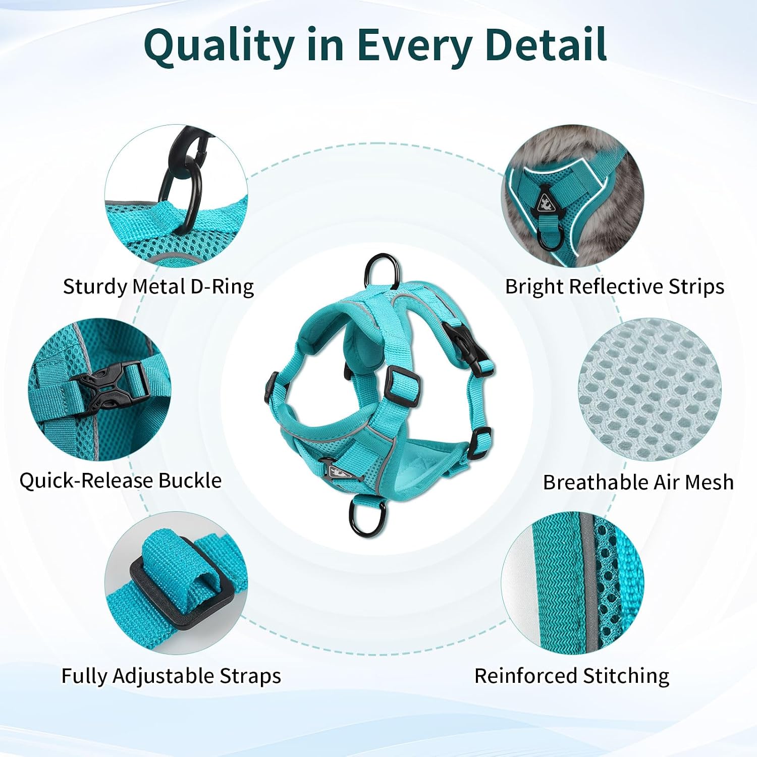 Thumbnail 6 de Cat and Small Dog Harness and Leash Set, XL