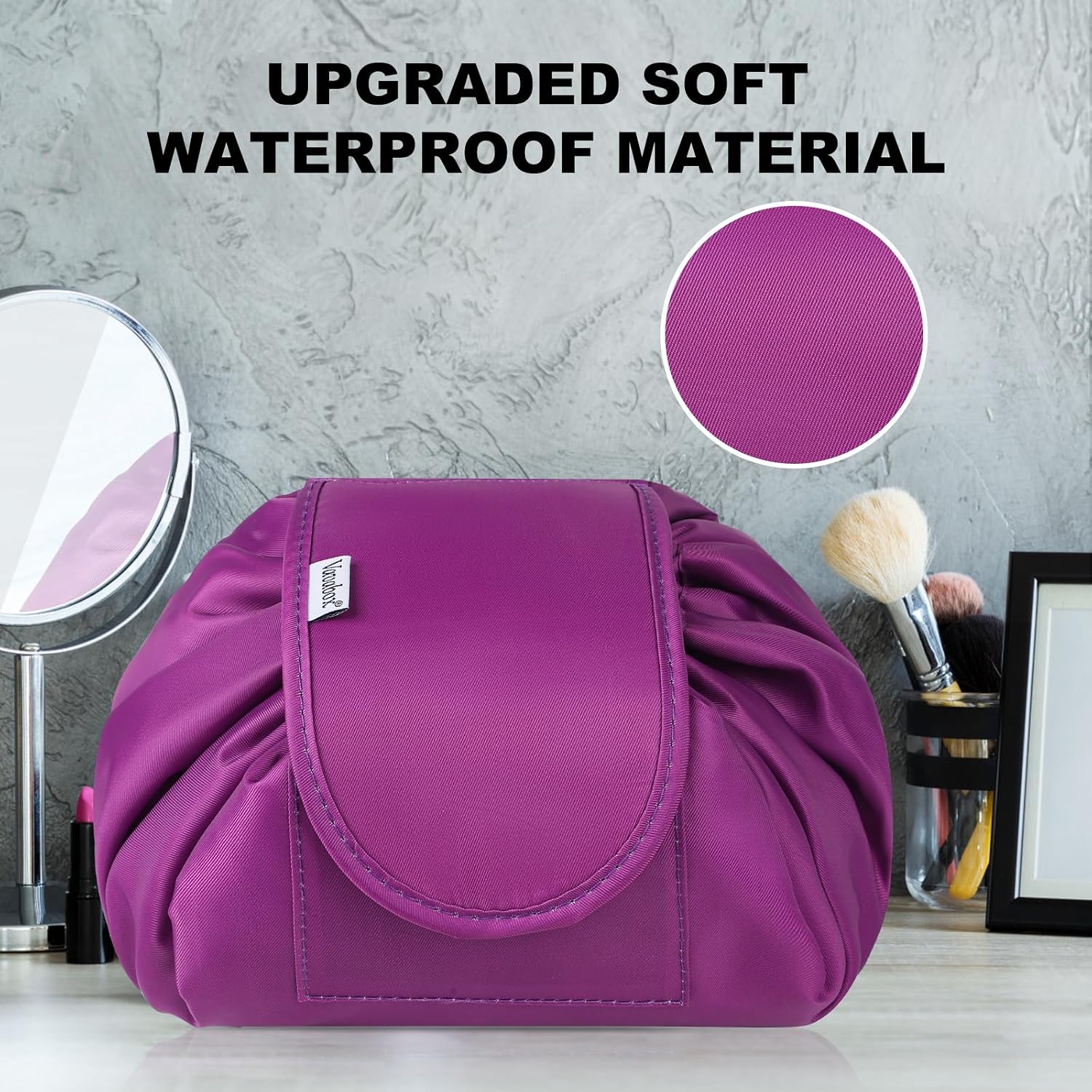 Thumbnail 1 de Lazy drawstring makeup bag waterproof, large