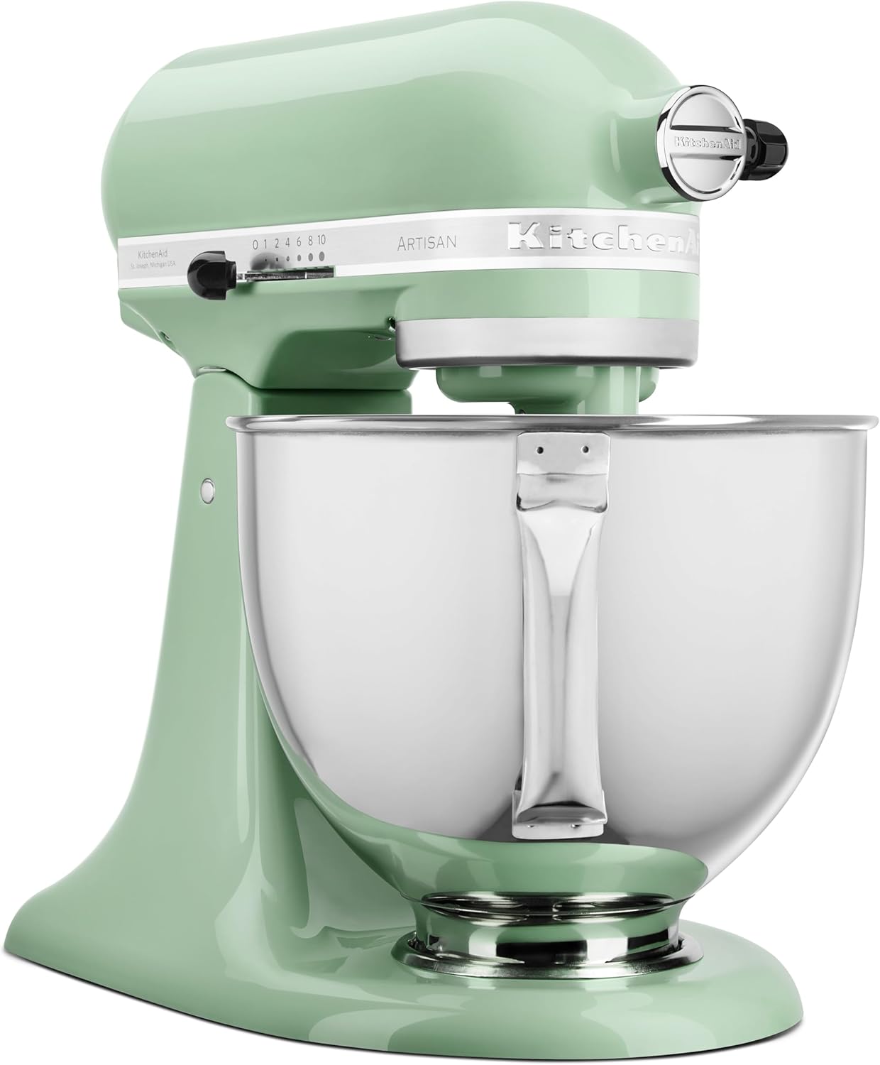 Thumbnail 3 de KitchenAid Tilt-Head Artisan 4.8L Stand Mixer (5KSM125BPT) in Pistachio