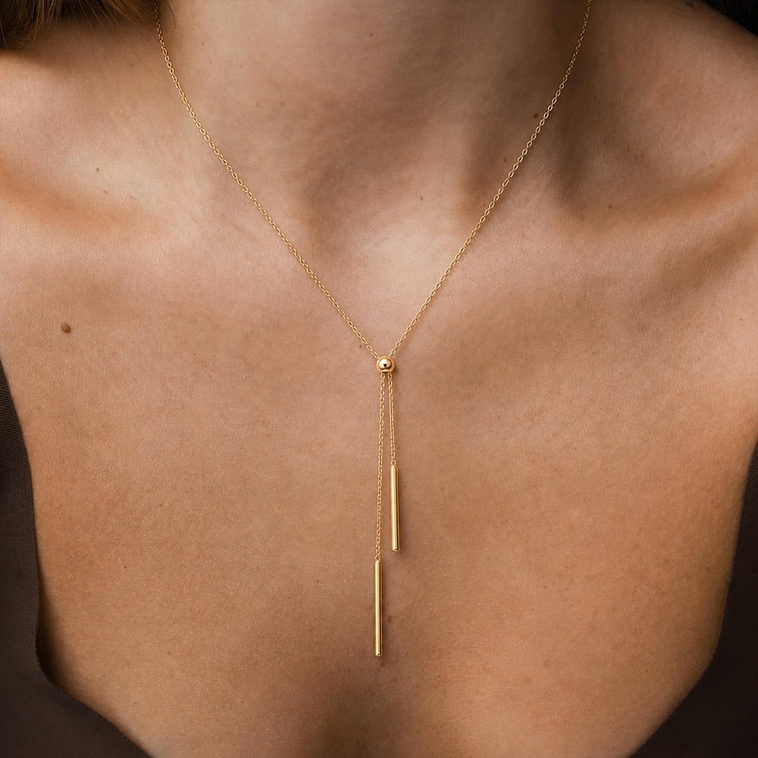 Thumbnail 6 de Patwes Lariat Necklace, 14K Gold-Plated