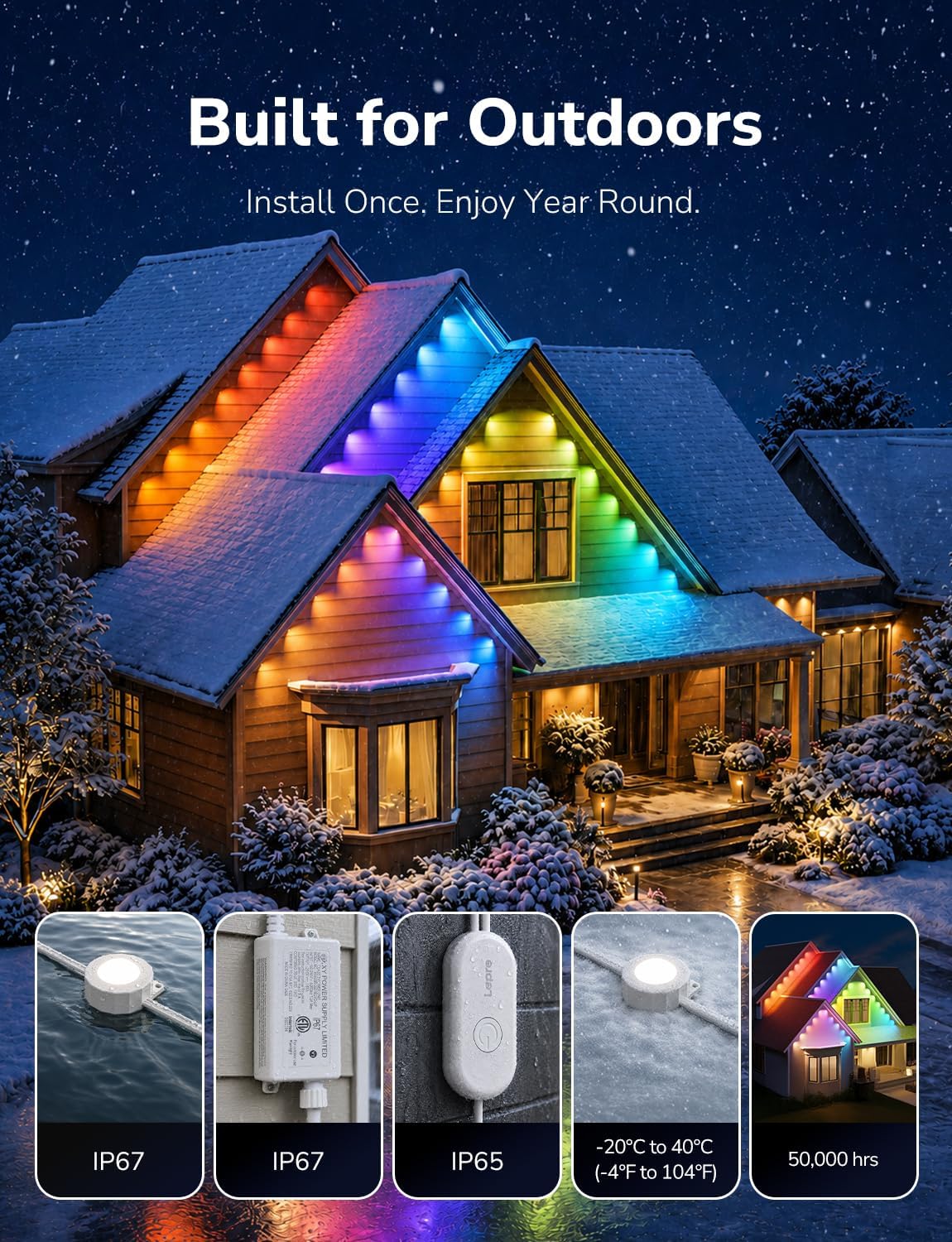 Thumbnail 6 de Lepro permanent outdoor lights 50 ft