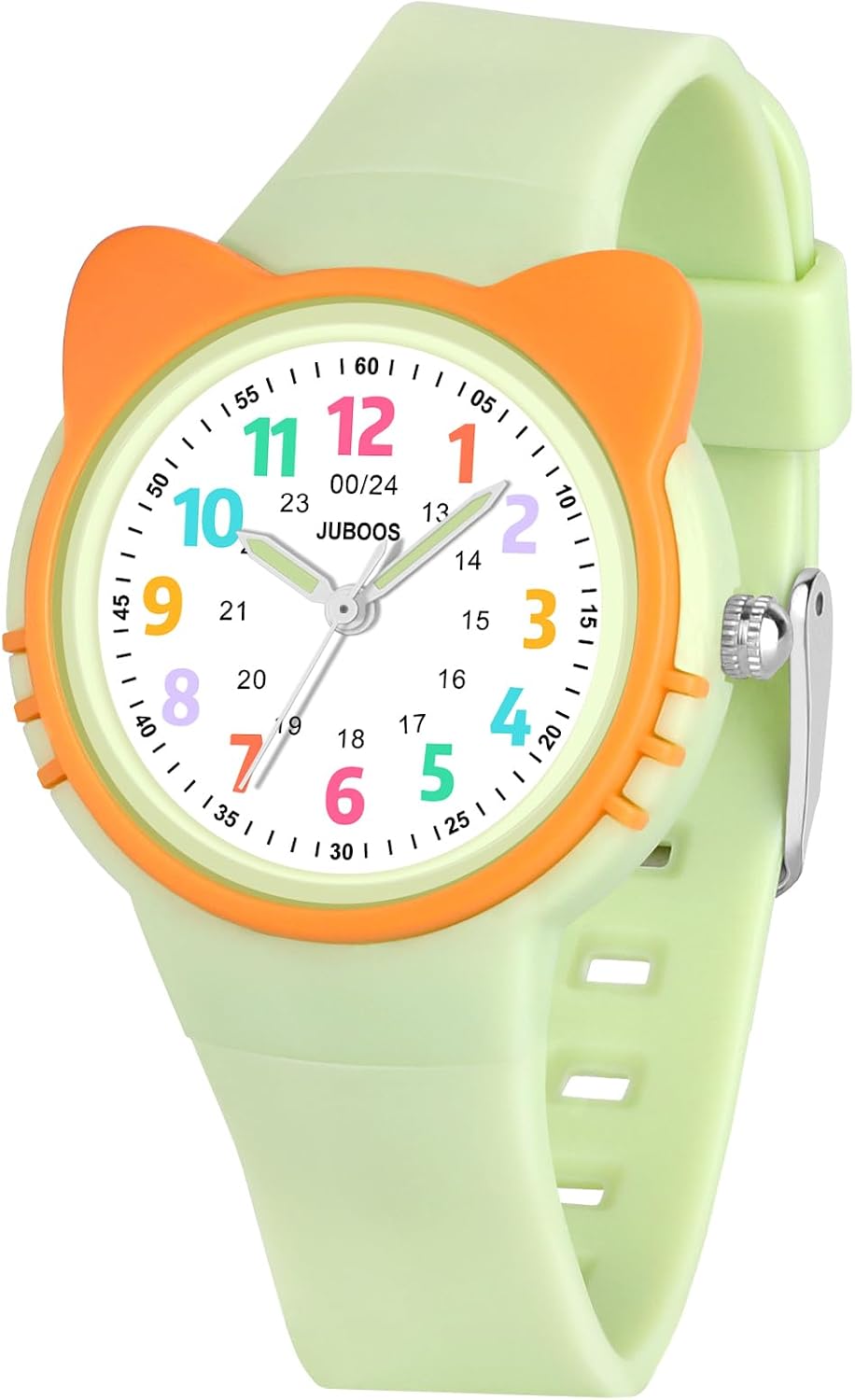 Thumbnail 6 de Juboos Reloj Analógico para Niños 4–12 años – Aprender la Hora con diseño Rosa Magenta